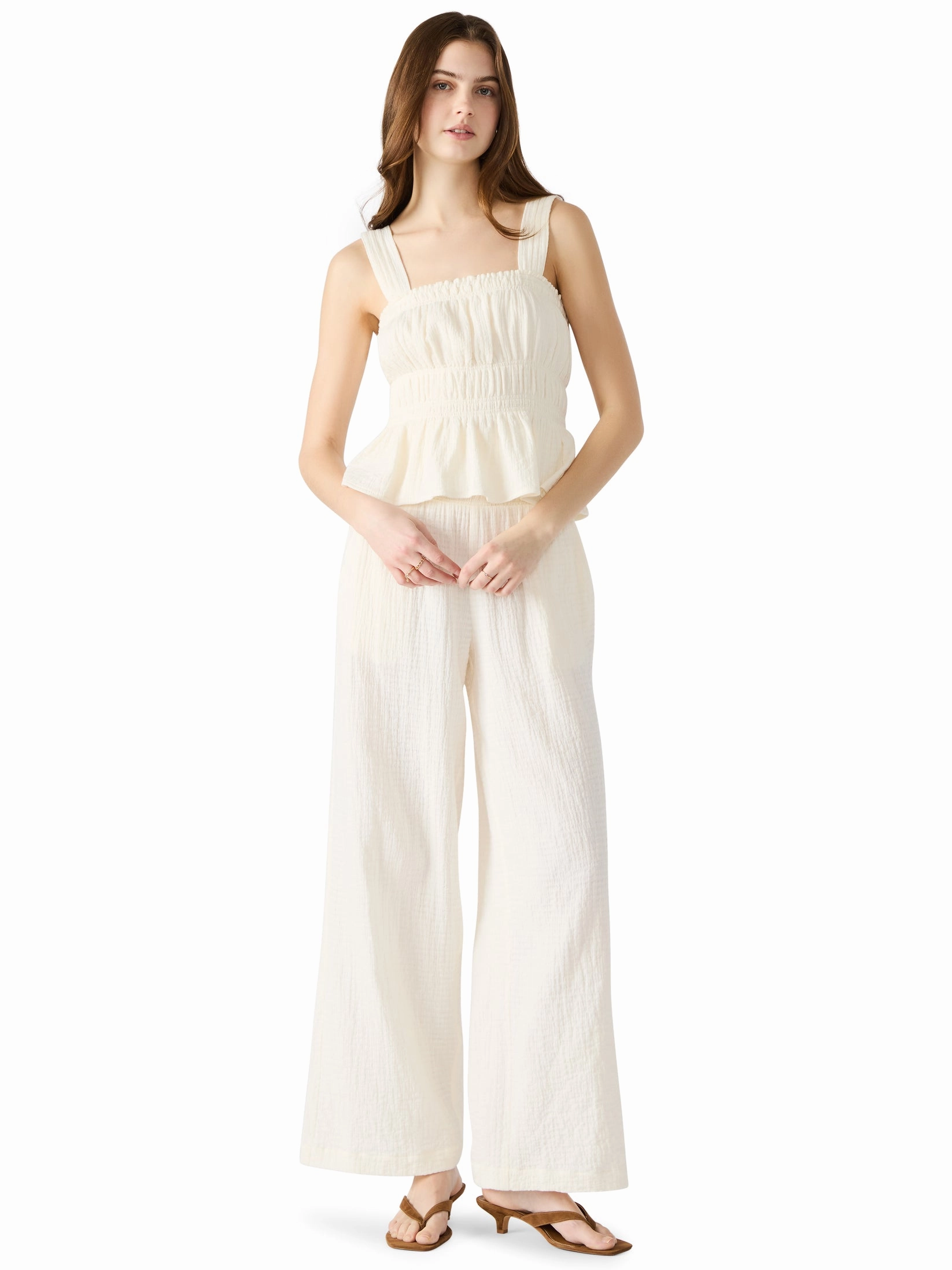 Cozy Cardigan EasyCareMaterial Gabrielle Top in Ivory