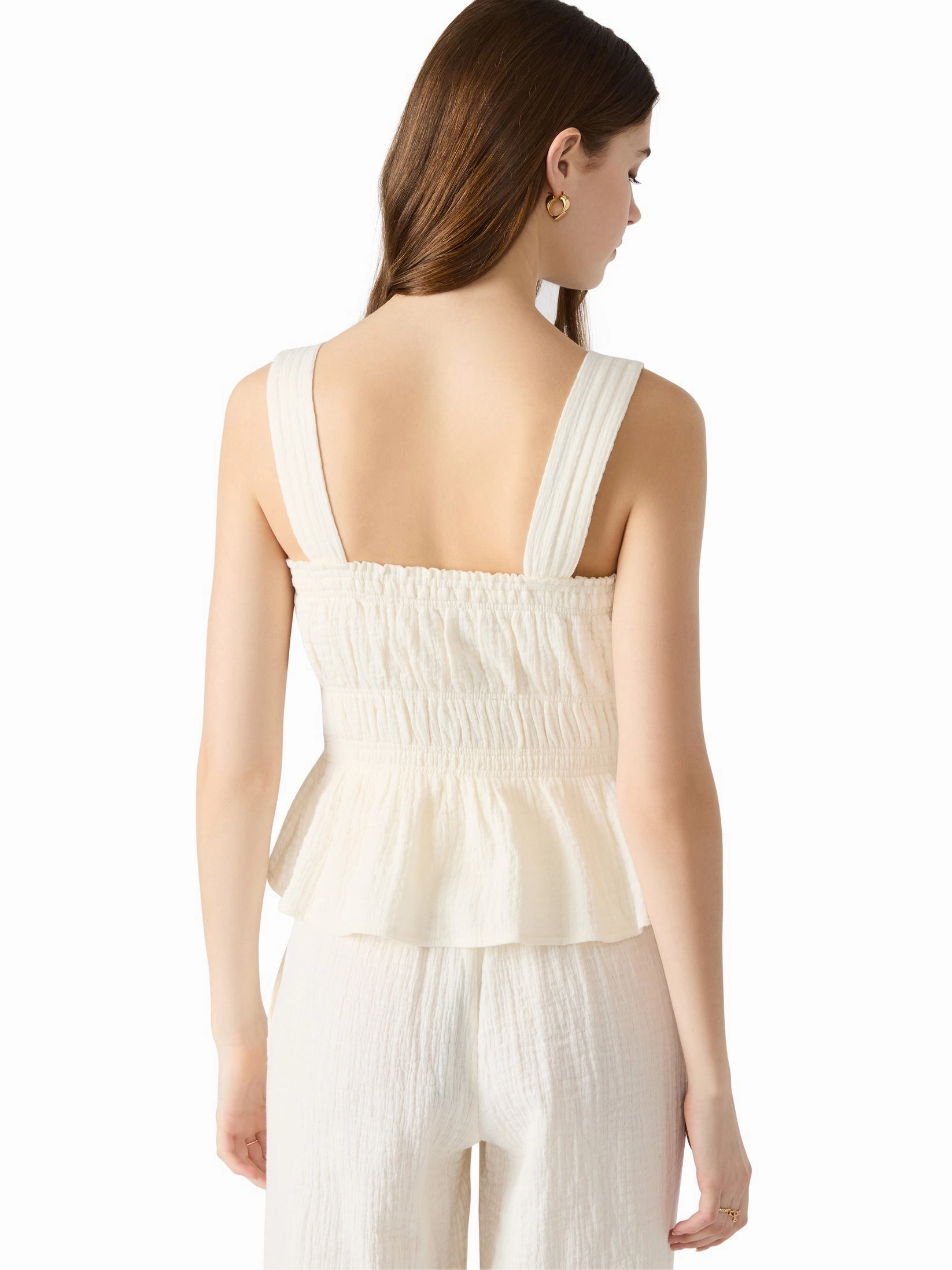BreathableMesh UV Protection Gabrielle Top in Ivory