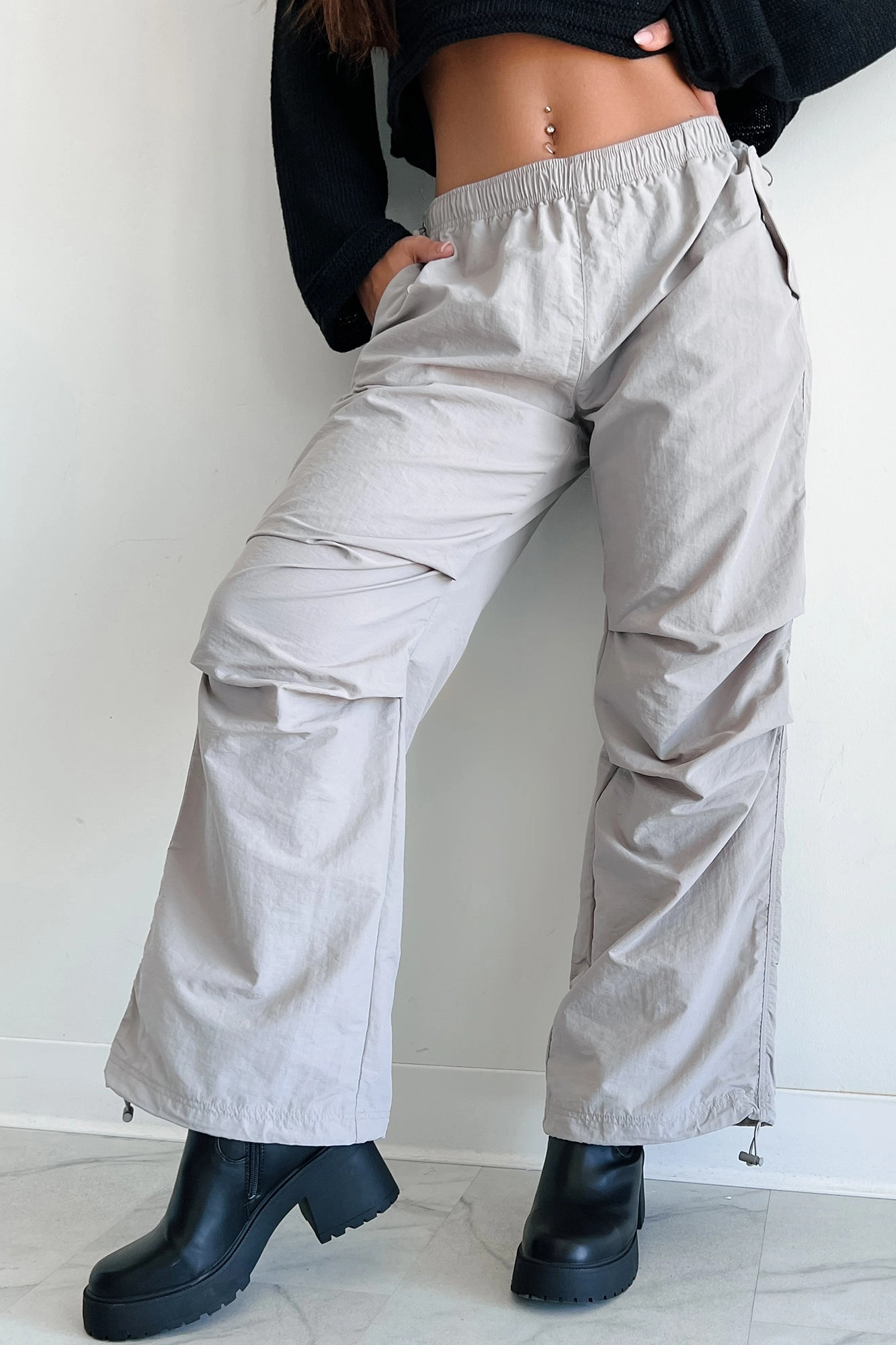 Gibbs Nylon Parachute Pants (Grey) Comfort Style Breathable Comfort Fit