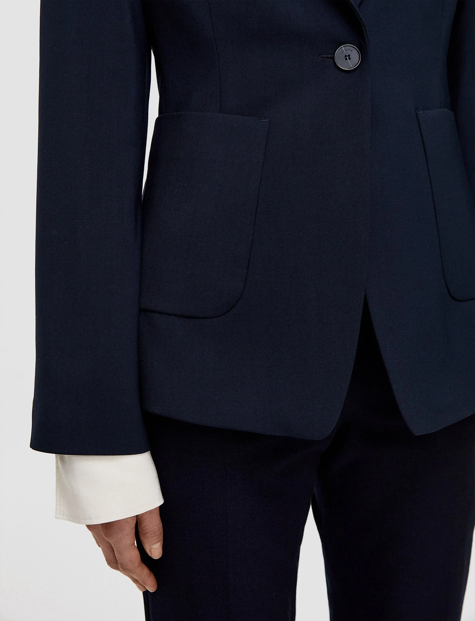 Stand Collar Glenview Tailoring Wool Stretch Jacket