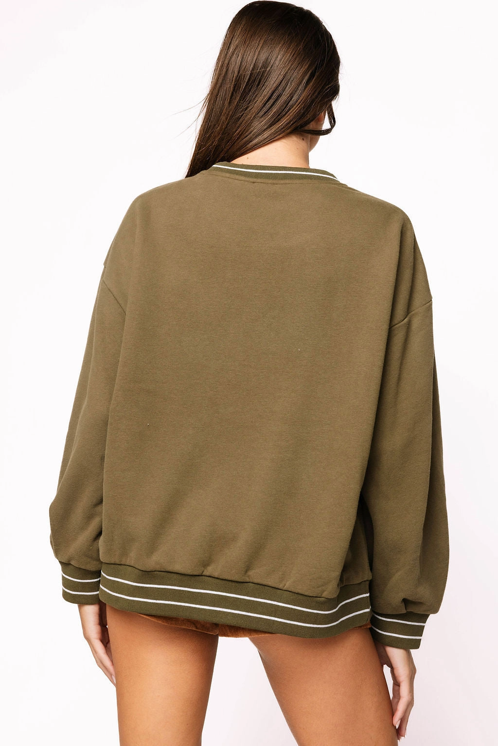 Golden Doodle Sweatshirt in Olive Thermochromic Color Shift Tech RelaxedSilhouette