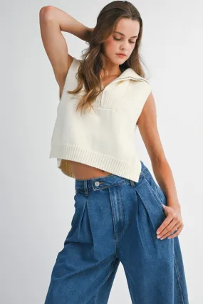 FrictionReducing GRACE ZIP-UP SWEATER VEST