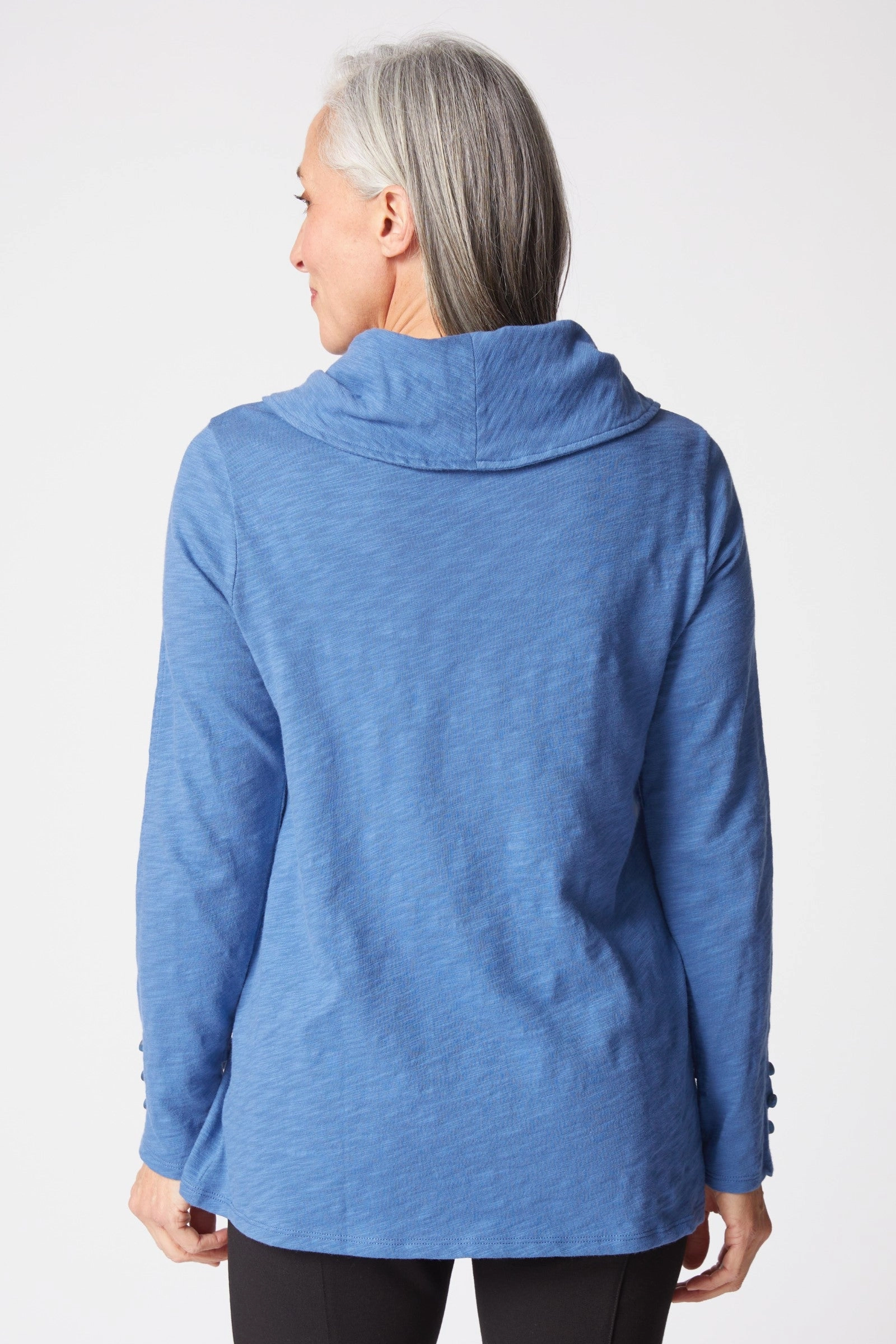 Non Chafe Armholes Habitat Cotton Pebble Cowl Tunic in Oxford