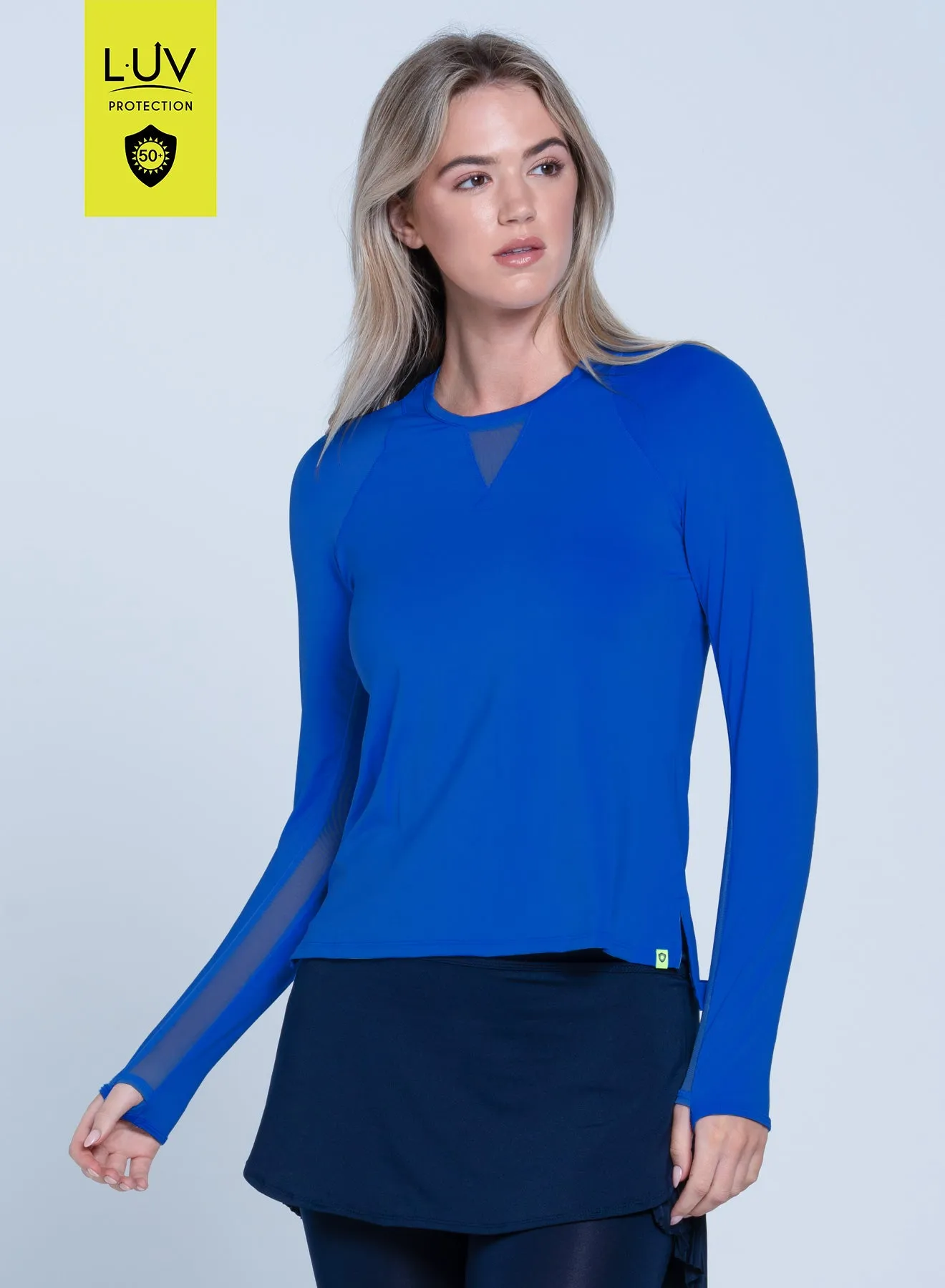 HighNeckline High Low Breezy Long Sleeve