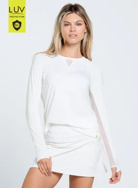 Sustainable Production Methods Compression Fit Technology High Low Breezy Long Sleeve