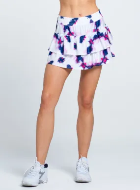 High Waist Berry Burst Skirt 13.5" Work Essential Form Fitting