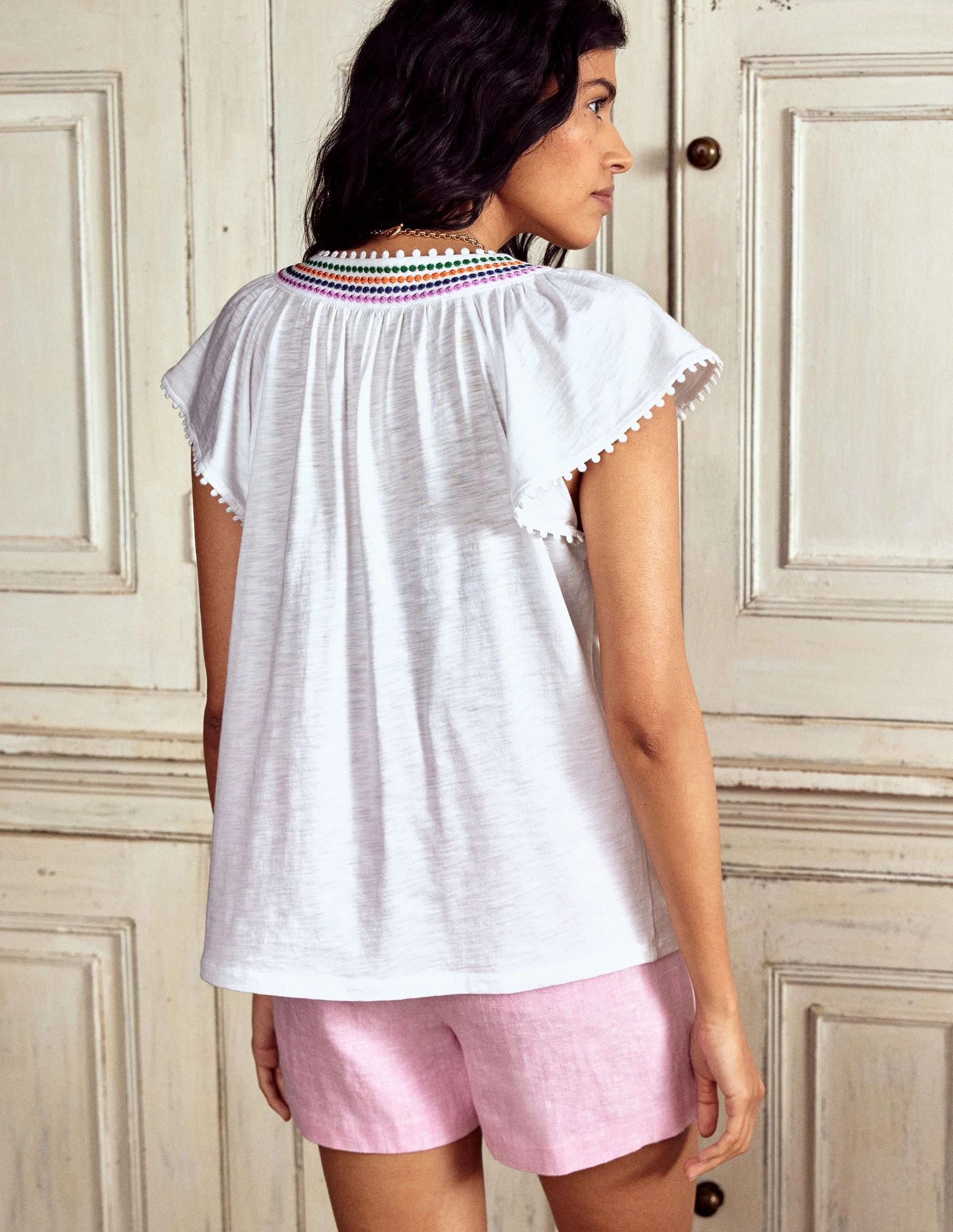 Pom Yoke Top-White FoldableFeature