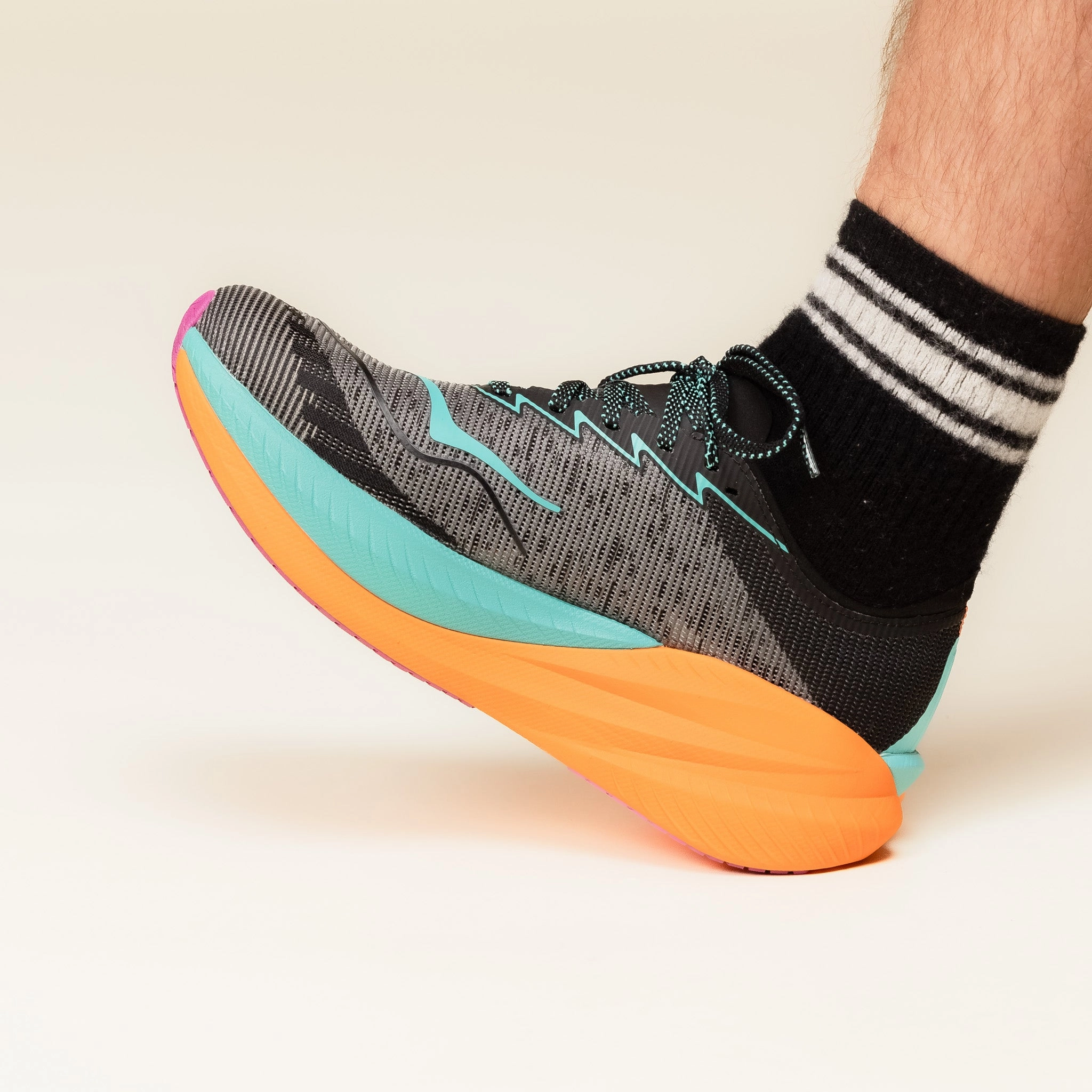 Hoka - Mach X 2 - Black / Electric Aqua