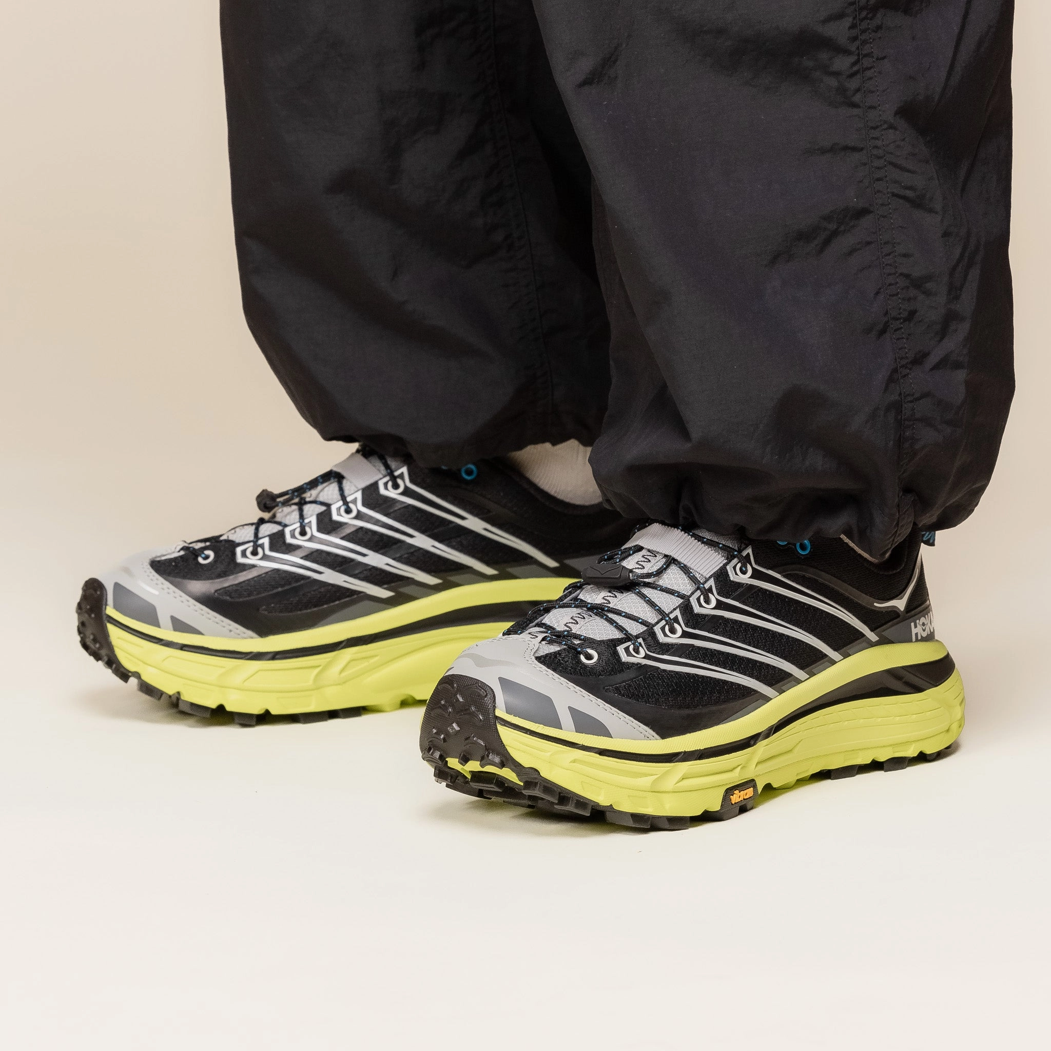 Hoka - Mafate Three2 - Black / HOKA Citrus