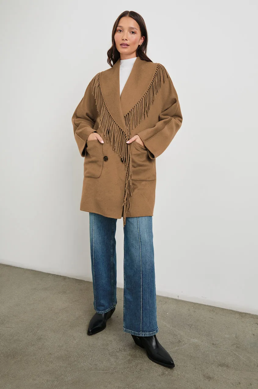 Hugo Coat in Camel AthleisureCompatible