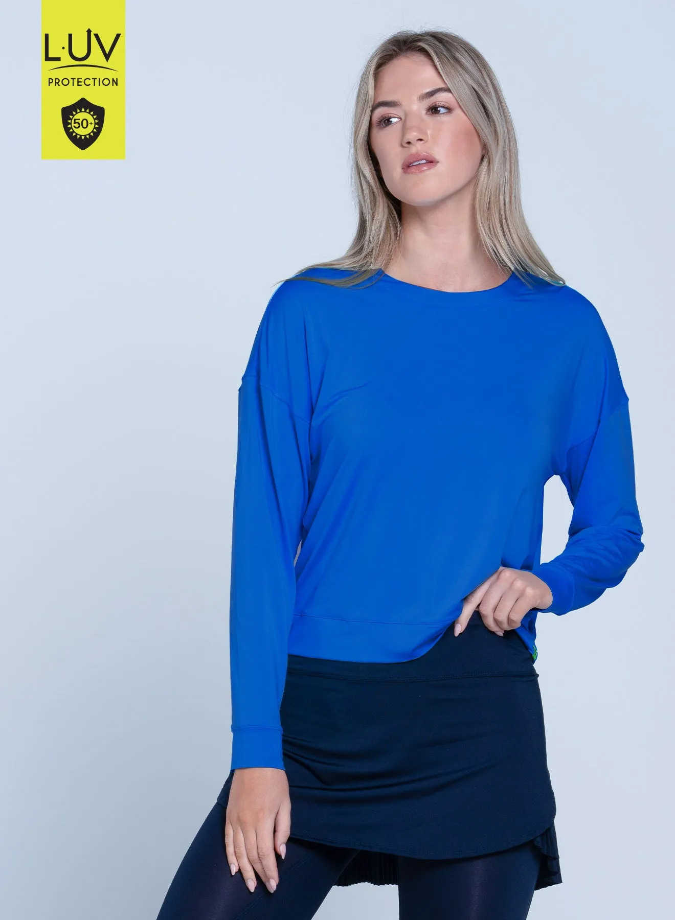 Hype Long Sleeve Ribbed Trim Multipurpose Layering Piece