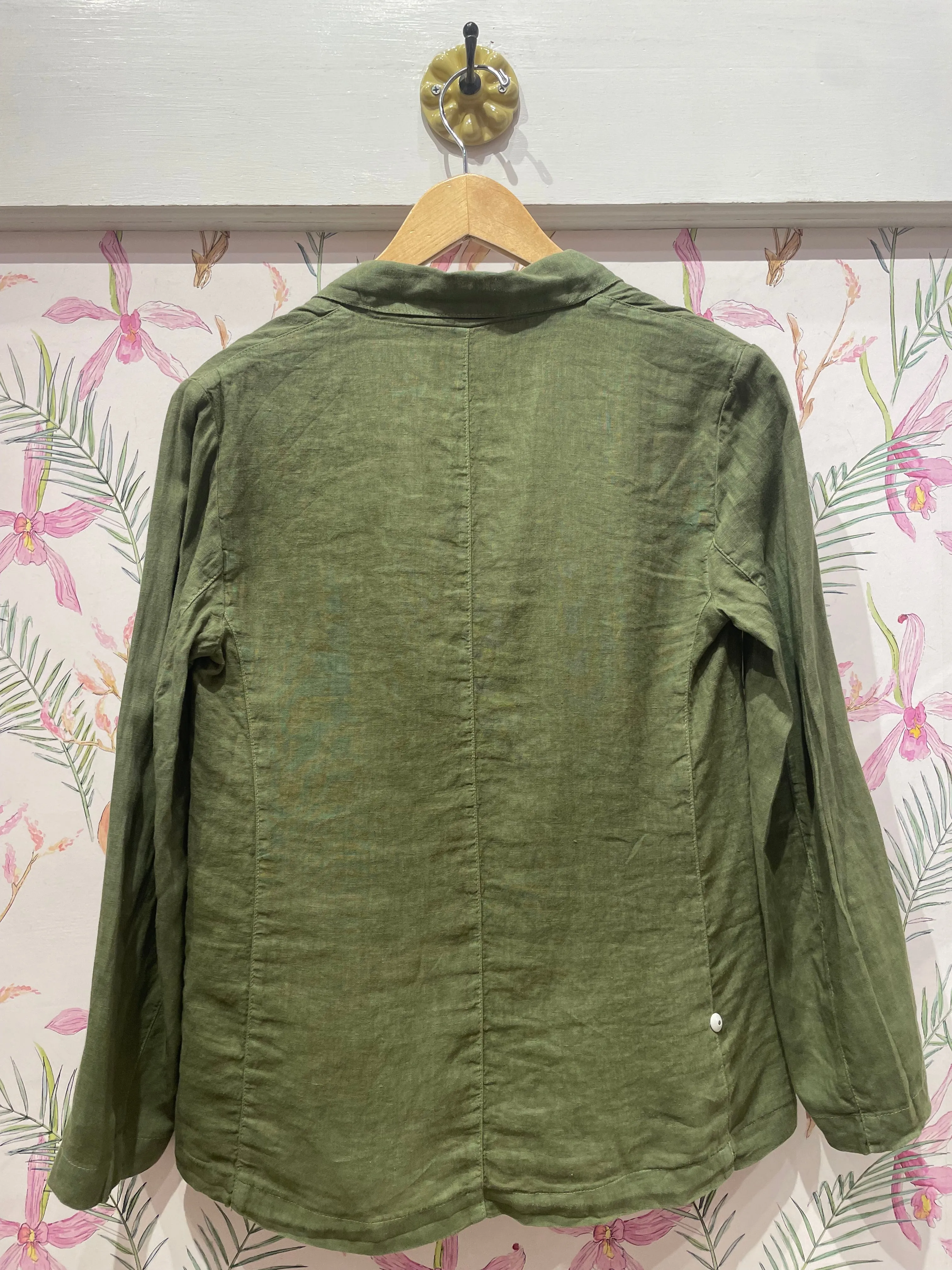 SnagResistant Fabric Iman Linen Blazer in Sap