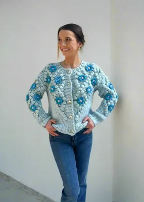 FrayResistant Fabric IRIS OVERSIZED CARDIGAN