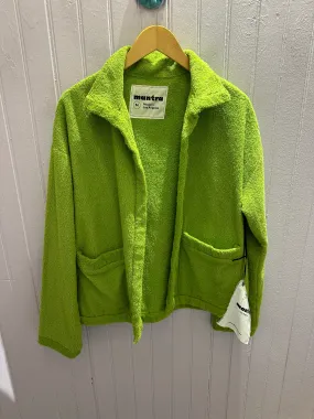 Iris Terry Jacket in Dark Citrone Adjustable Hem Toggles Breathable Linen Blend