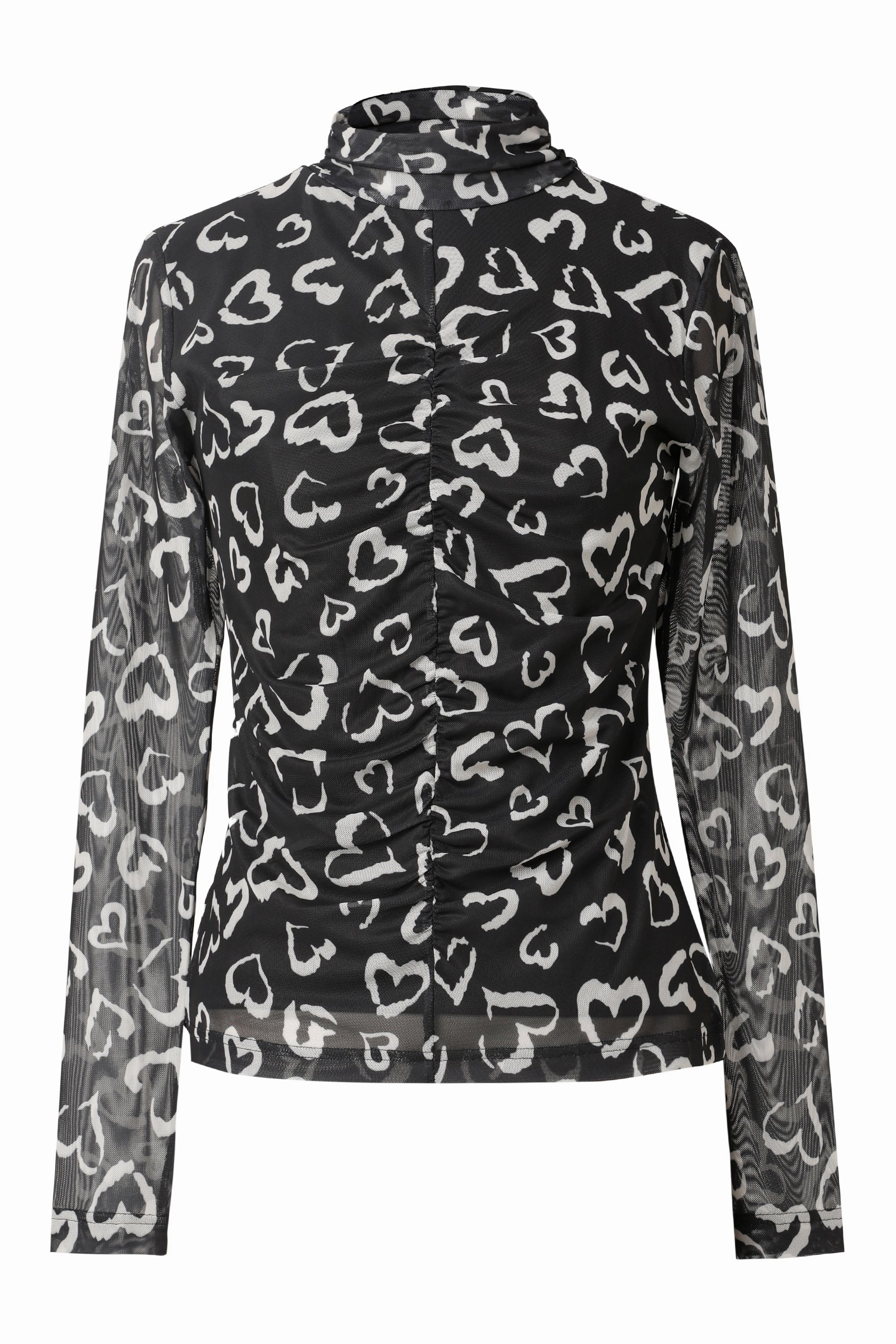 Iris Blouse in Chalk Hidden Zipper Closure