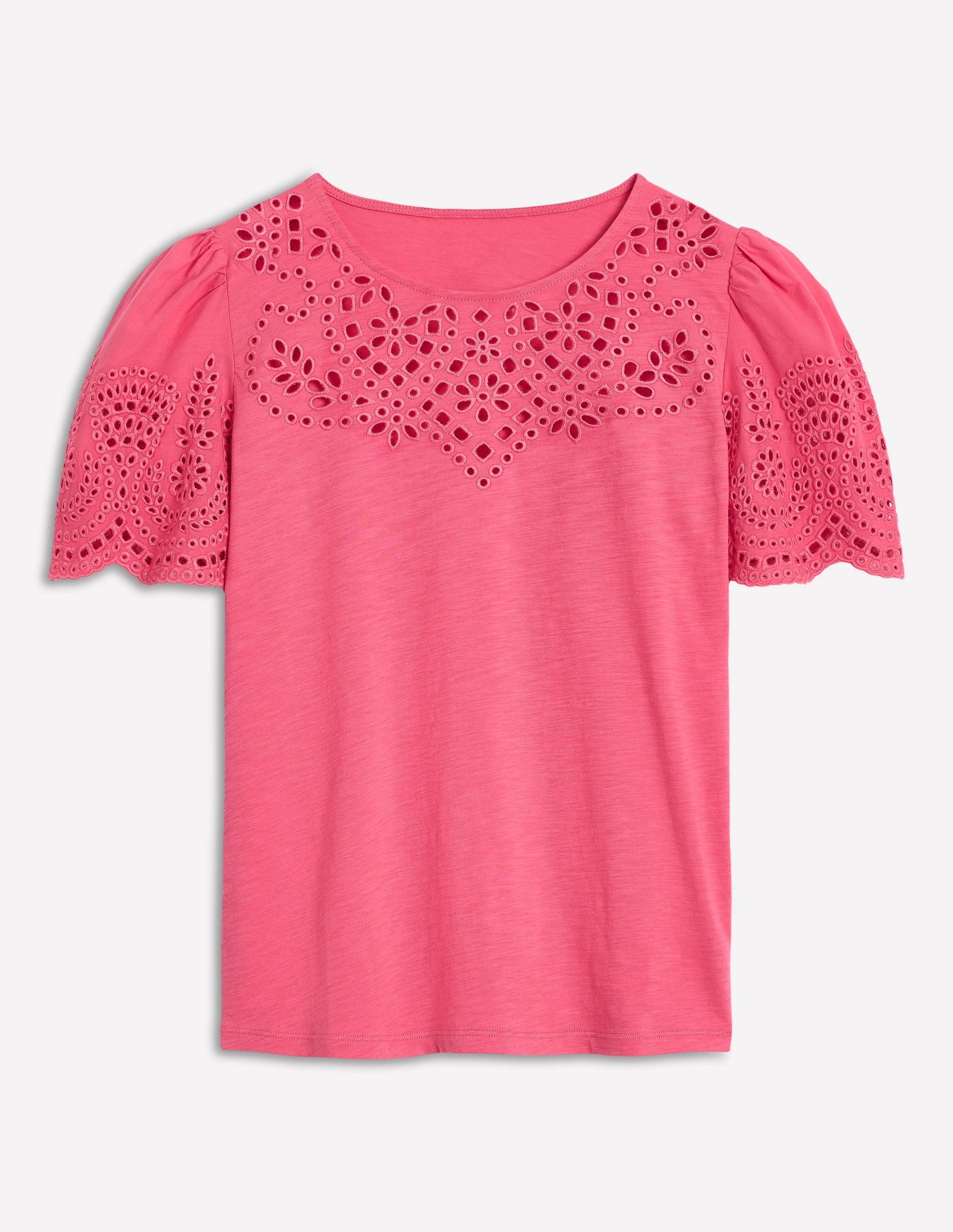 Isabel Broderie Top-Rose Pink Hypoallergenic Fiber AntiPill Finish
