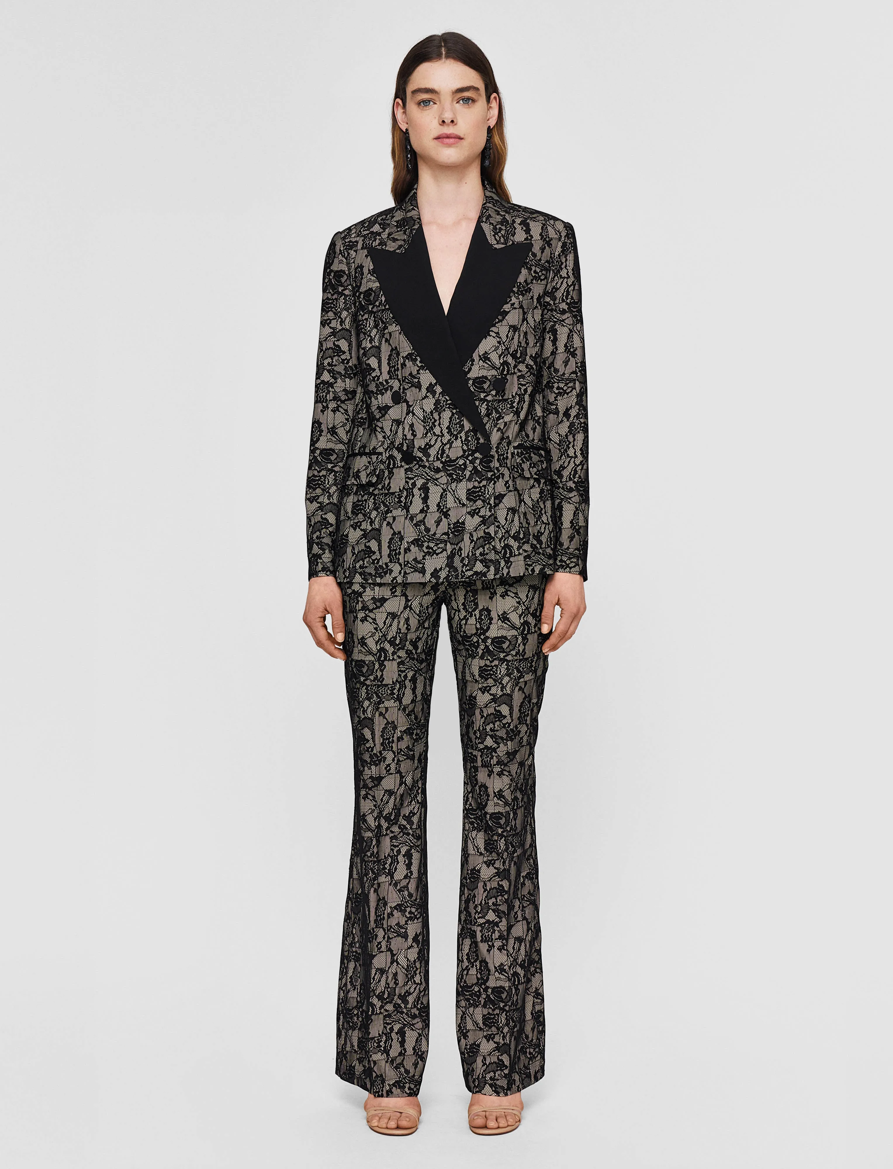 Jaden Patchwork Lace Jacket Packable option Connect