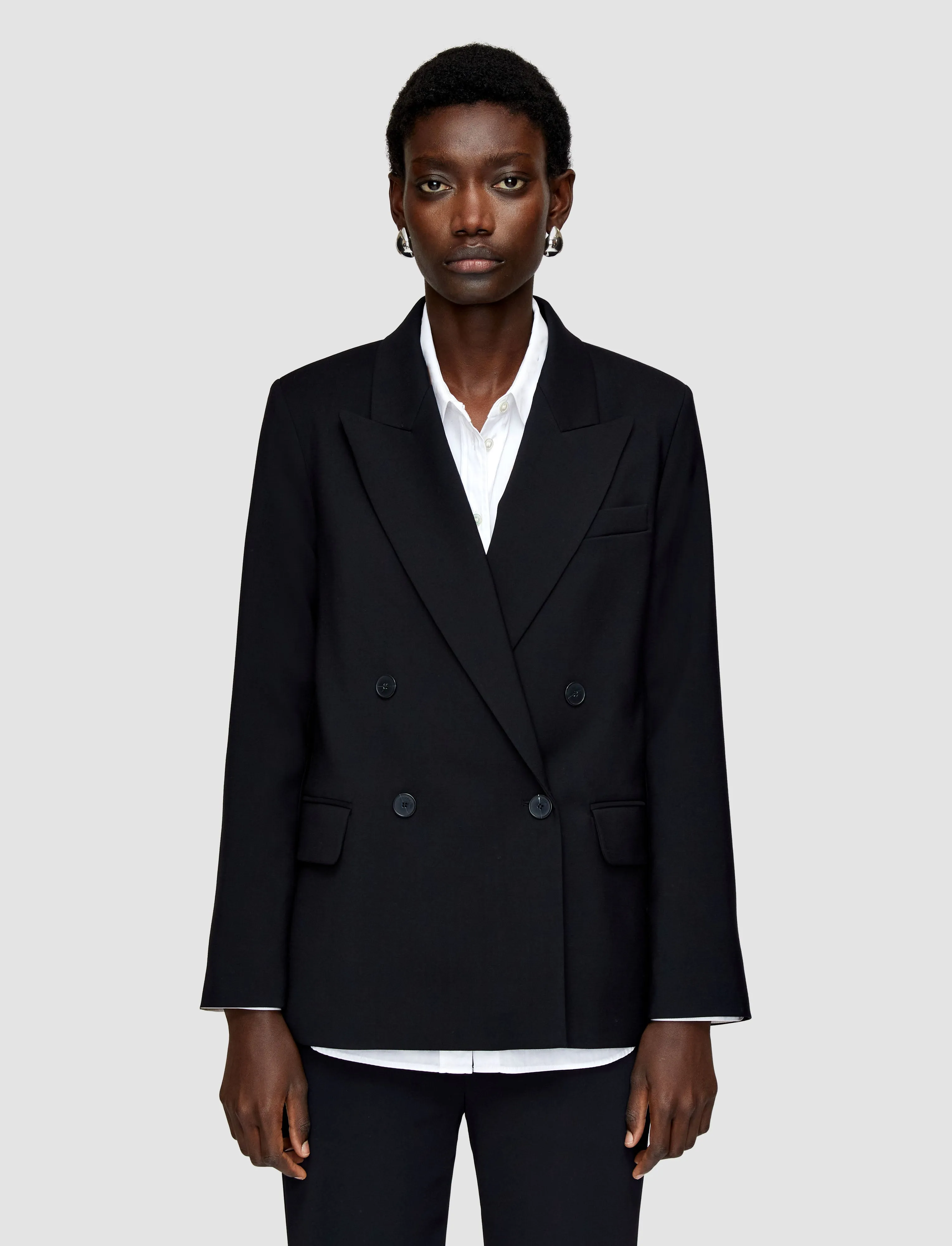 Jaden Tailoring Wool Stretch Jacket Fall Commute Describe