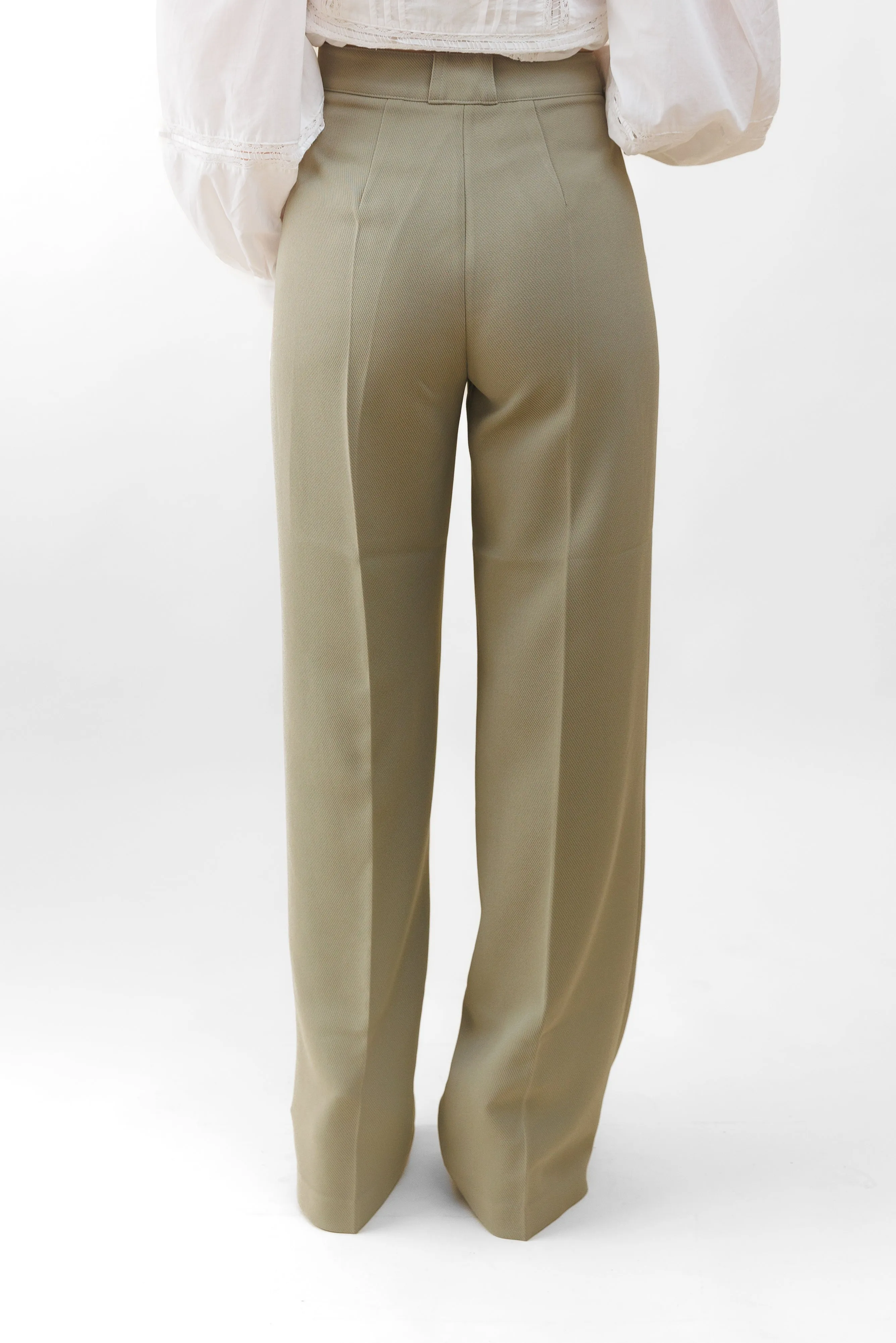 JENNA TEXTURED WIDE-LEG PANTS Comfort Stretch