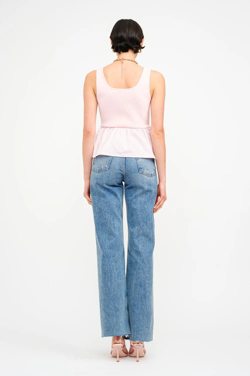 NoRoll Hem Technology ElasticTrimming RAINA SLEEVELESS TOP