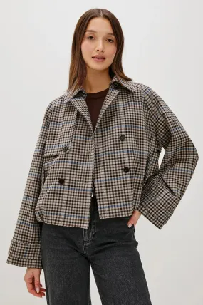 Jett Jacket Mocha Check Announce