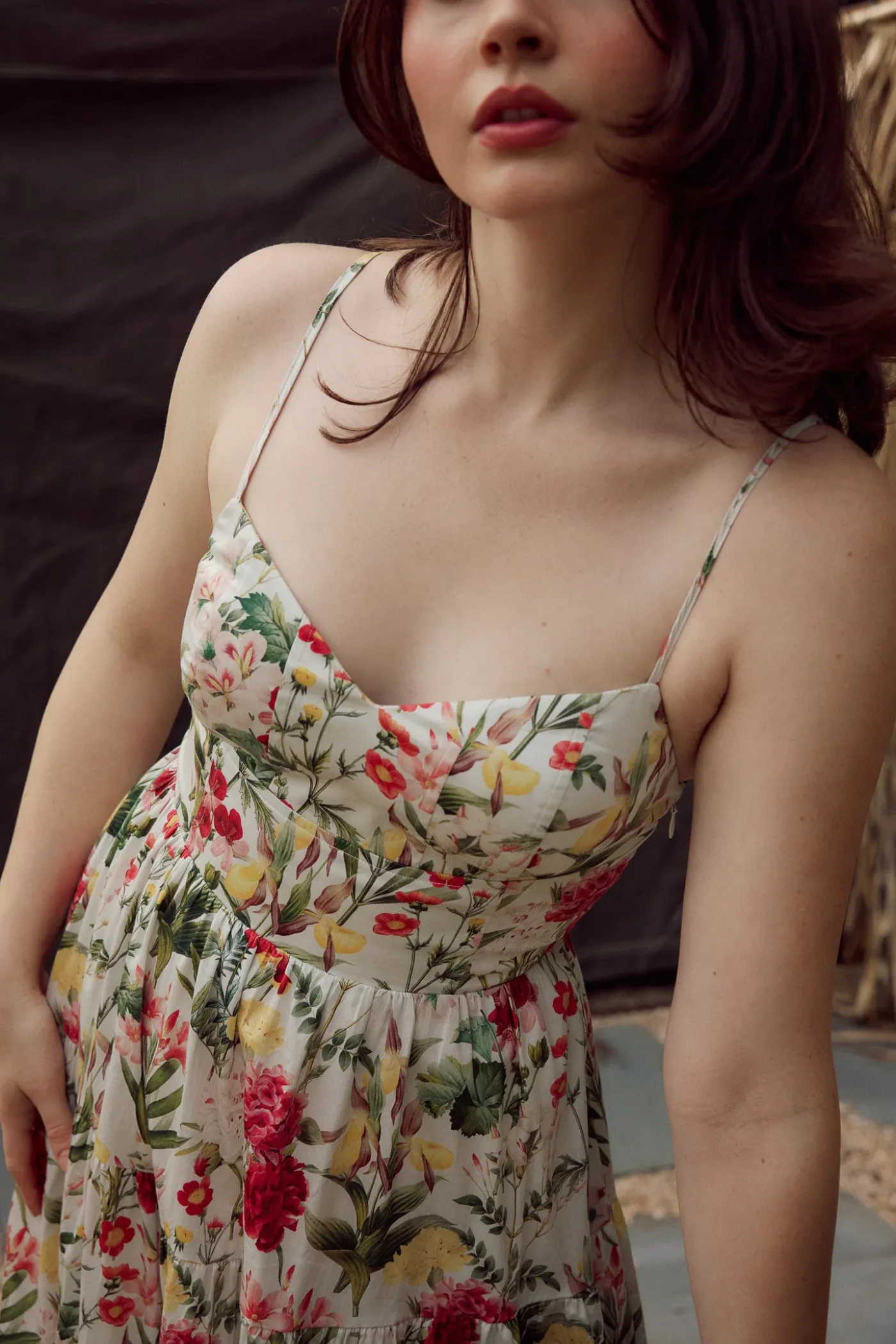 JOLENE MAXI DRESS Vibrant Movement Skin Tone