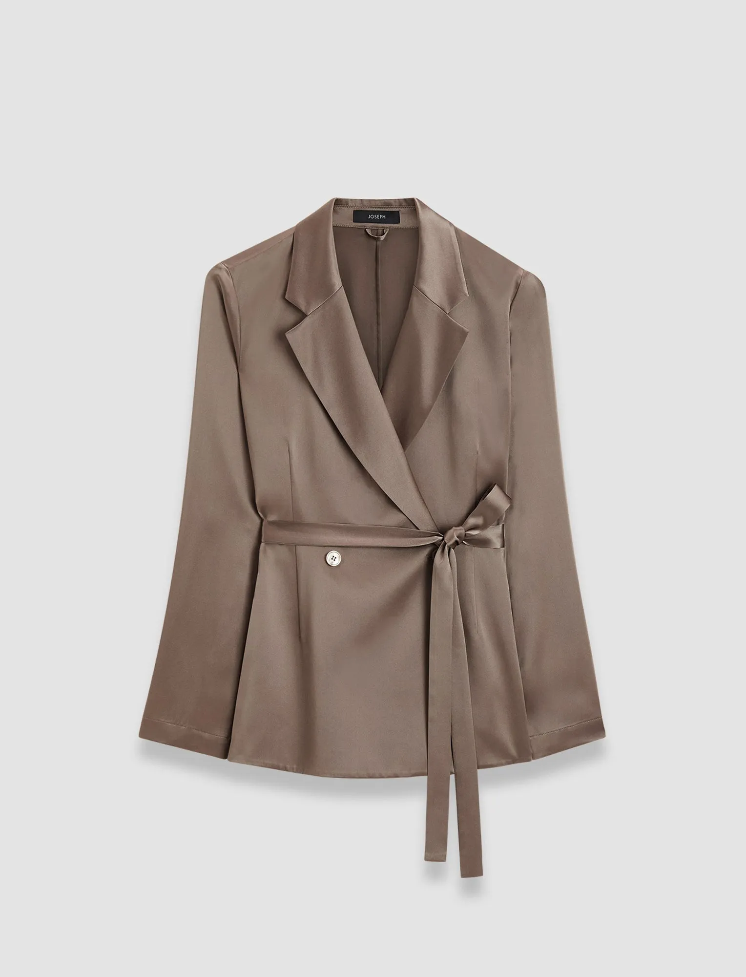 High Visibility Accents Maintain Joubert Silk Satin Jacket