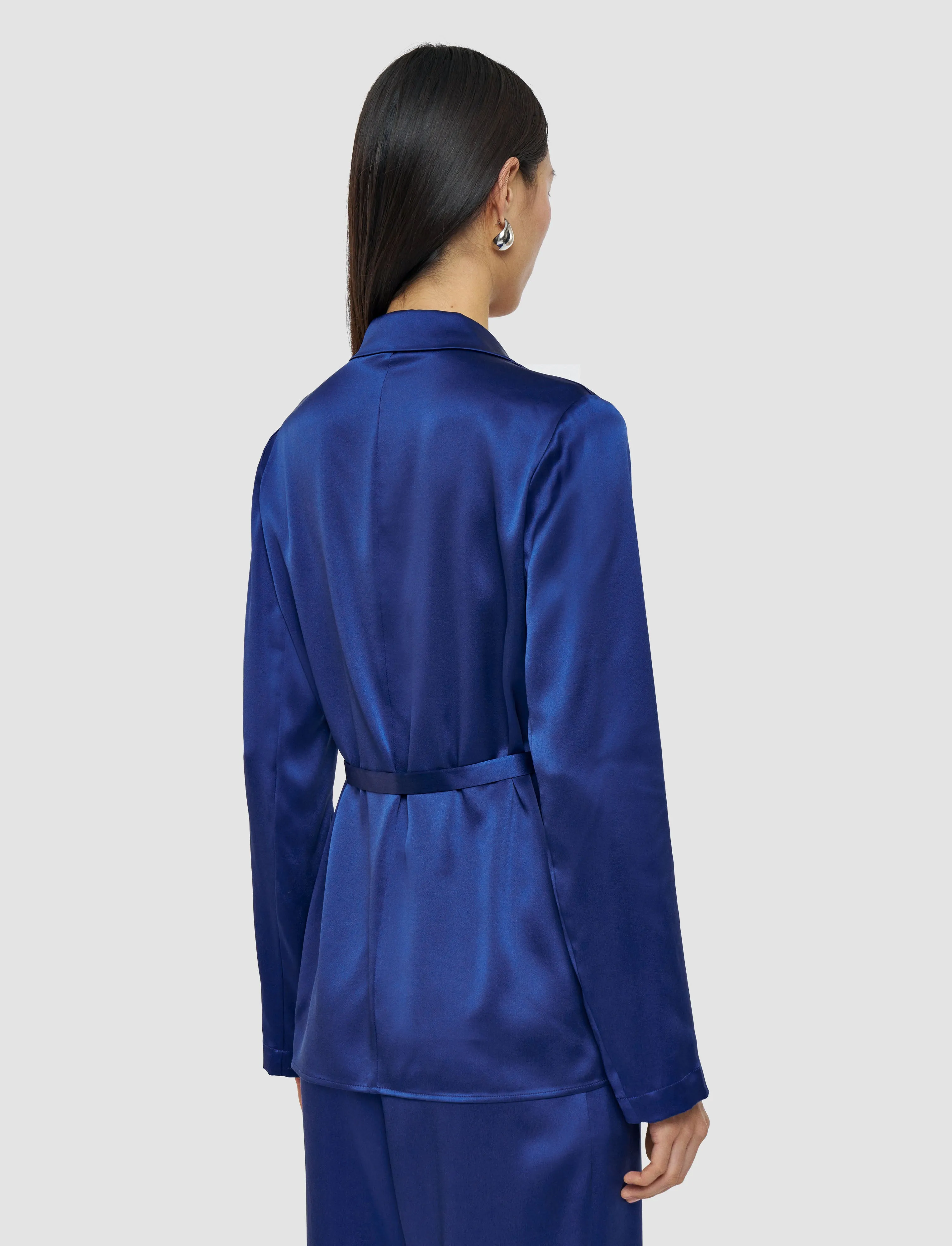 QuiltedPattern Joubert Silk Satin Jacket