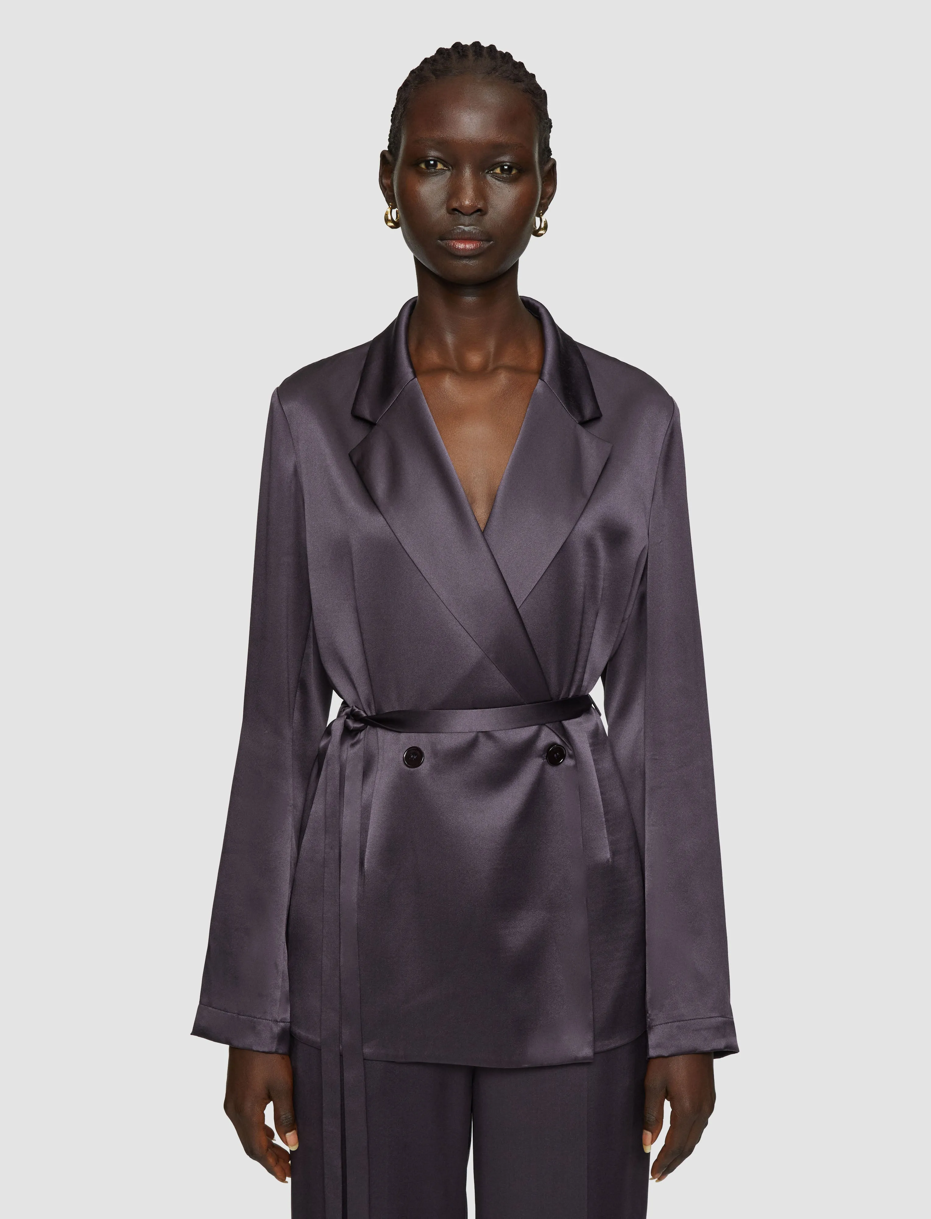Daily Chill Evaluation Joubert Silk Satin Jacket