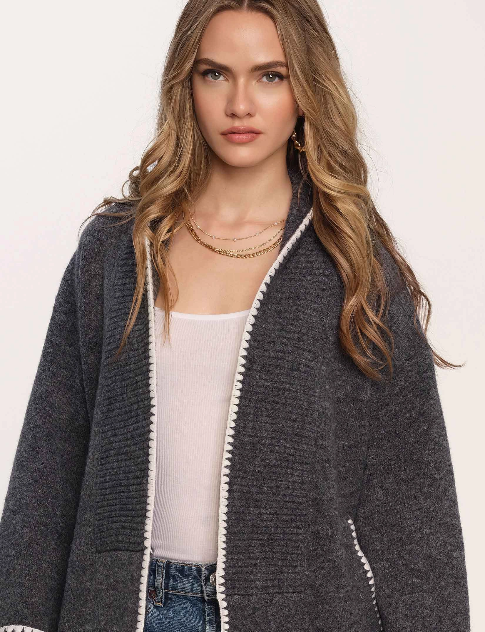 Formal Shirt Jude Coatigan in Tar