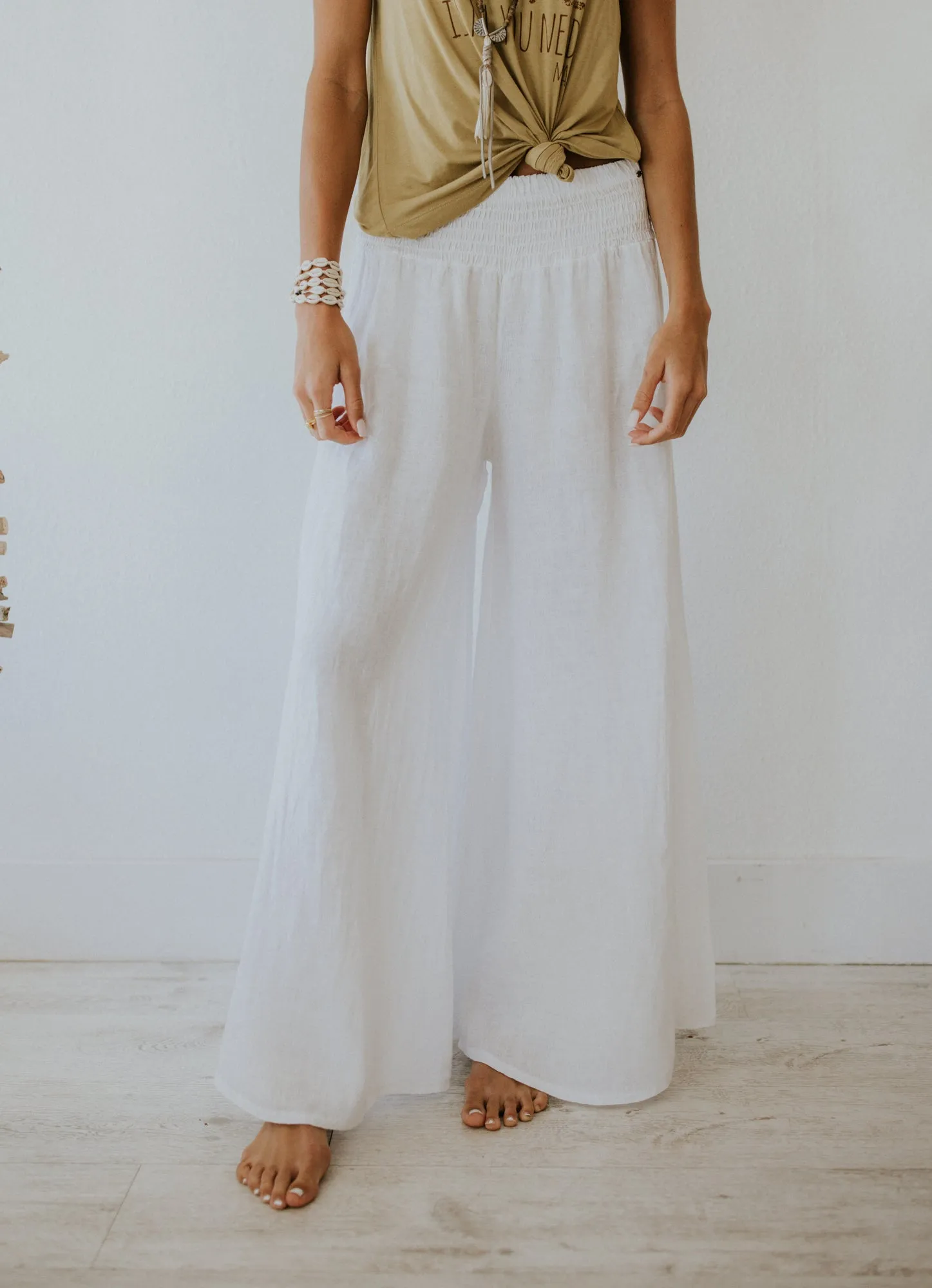 Zen Pants Elastic Free Cuffs Neutral Look