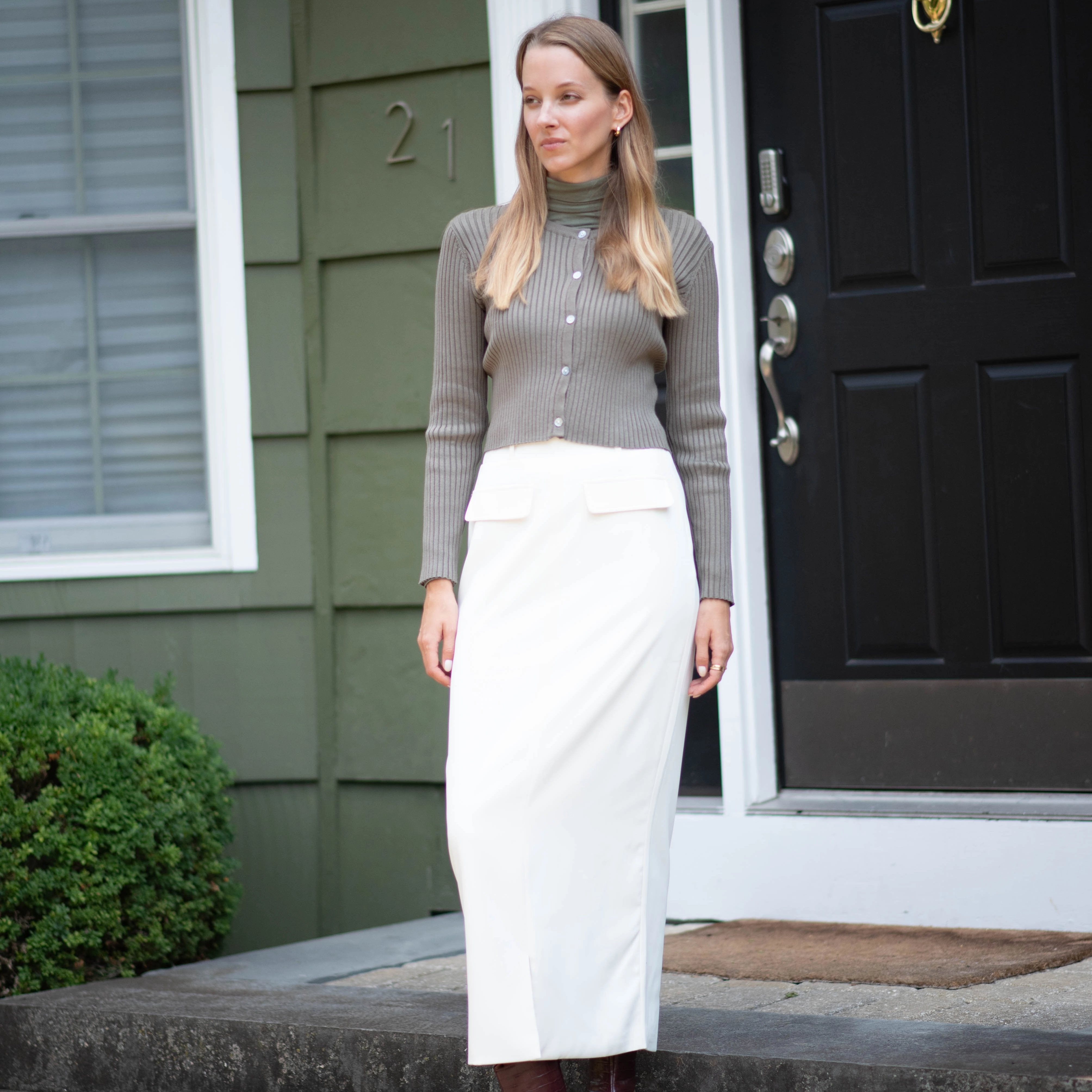 Active Design Knit Cardigan | Green