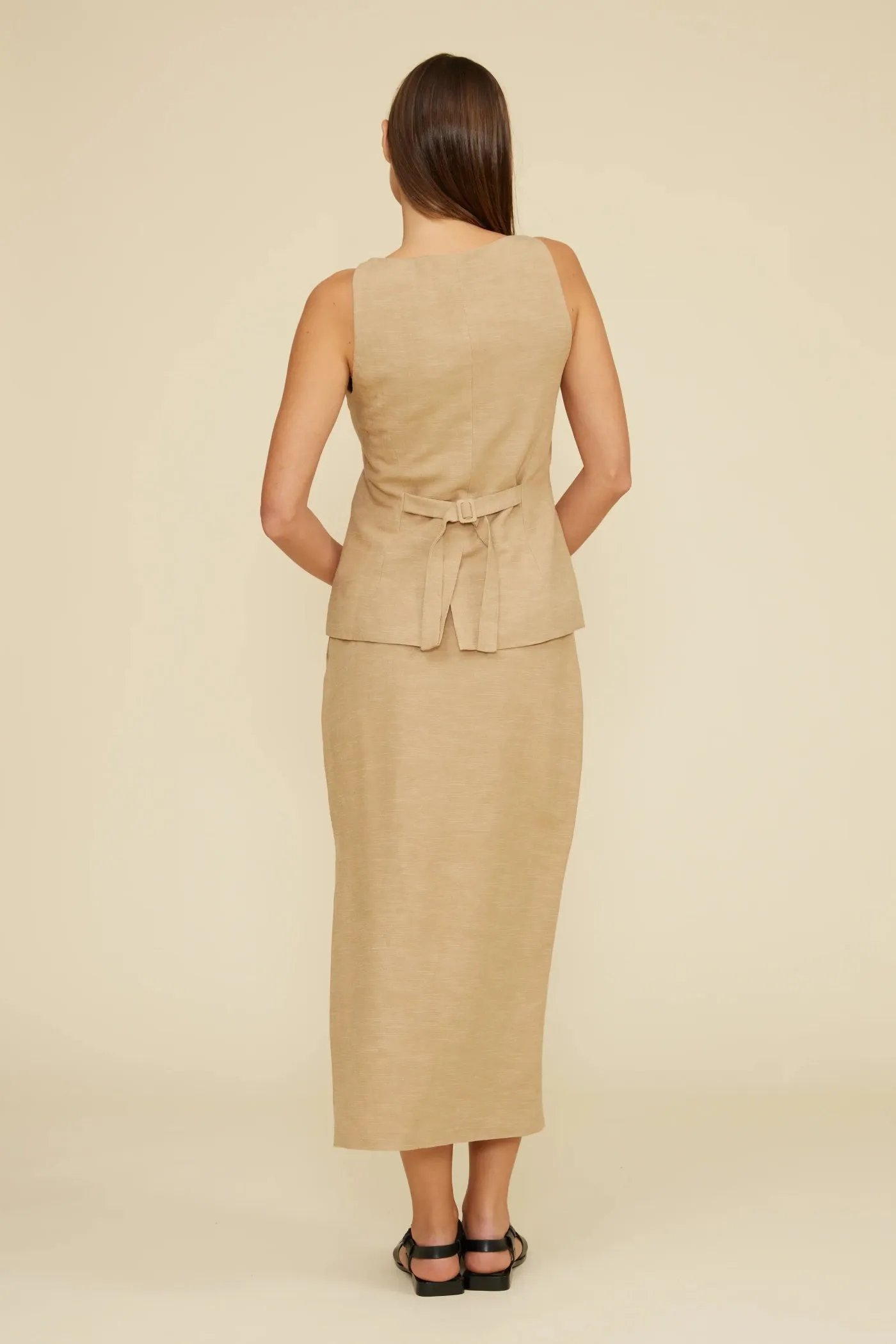 AdaptiveFitFabric KORI KHAKI TAILORED VEST