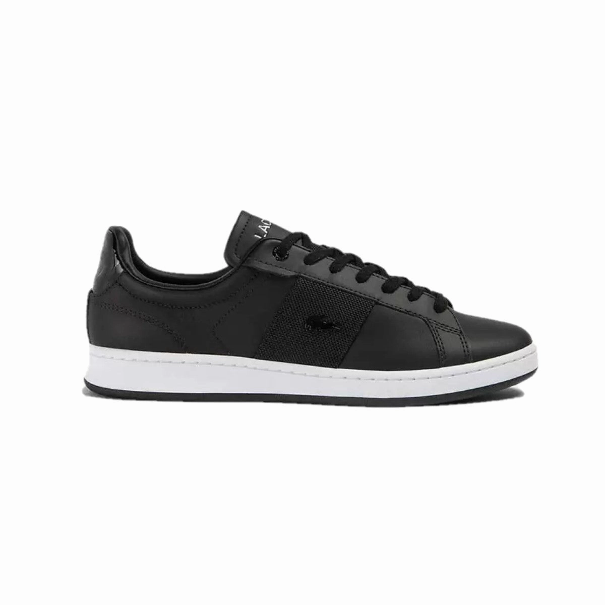 LACOSTE 7-45SMA0046312 CARNABY PRO GGR MN'S (Medium) Black/White Leather & Synthetic Lifestyle Shoes