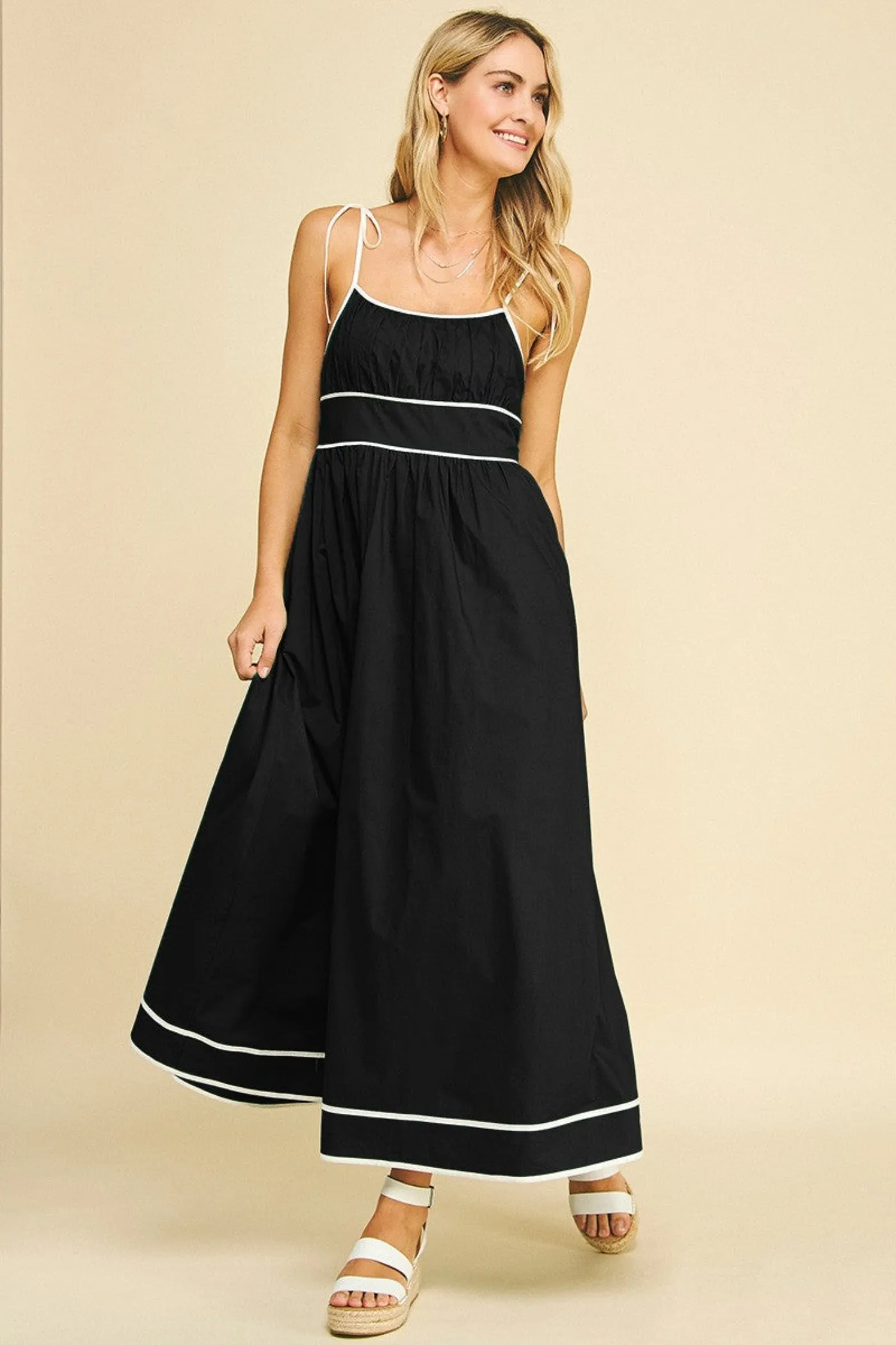Cool Layers LAURA CONTRAST MAXI DRESS