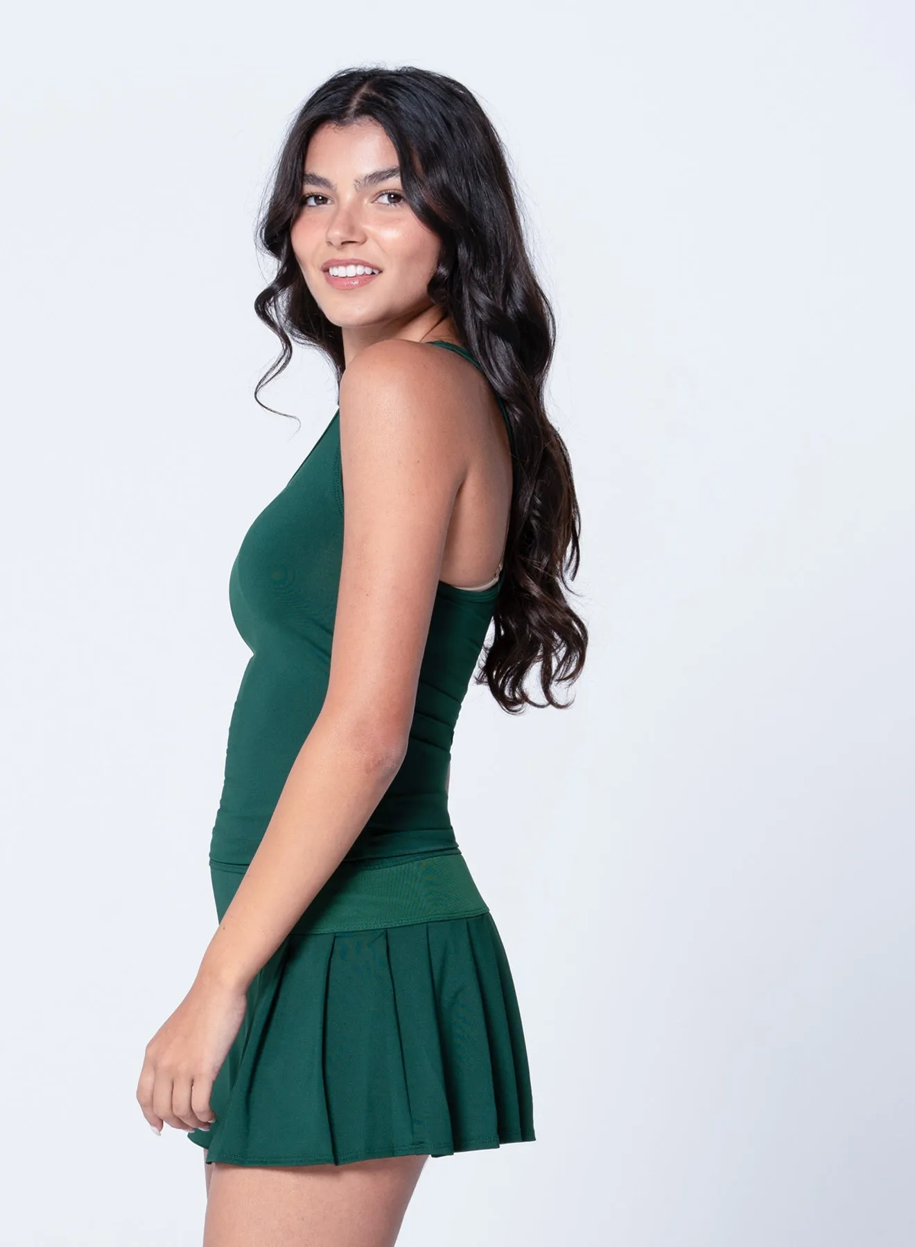 Andrea Tank DoubleLayeredCollar Comfort Cushion Neckline