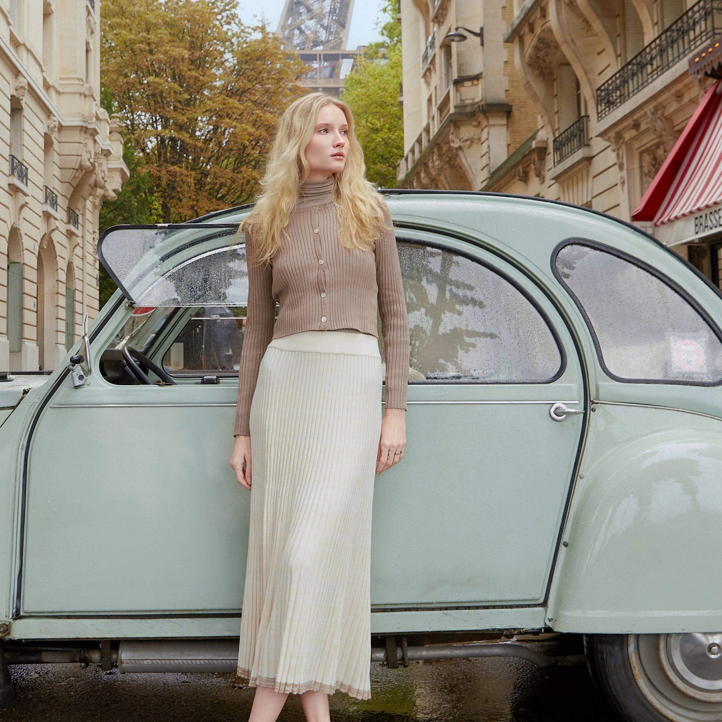 Comfortable Look Layering Turtleneck | Taupe