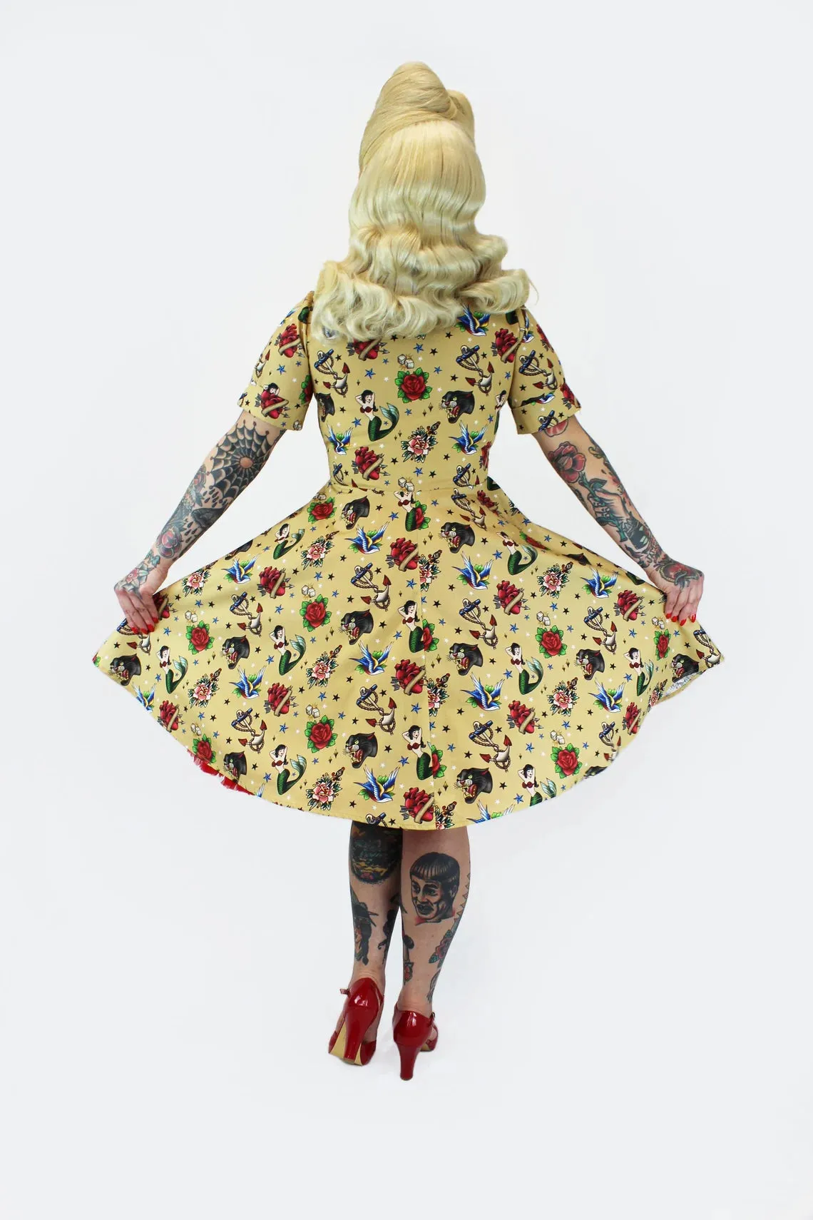 Balanced feel Tattoo Art Vintage Inspired Dress #TACD