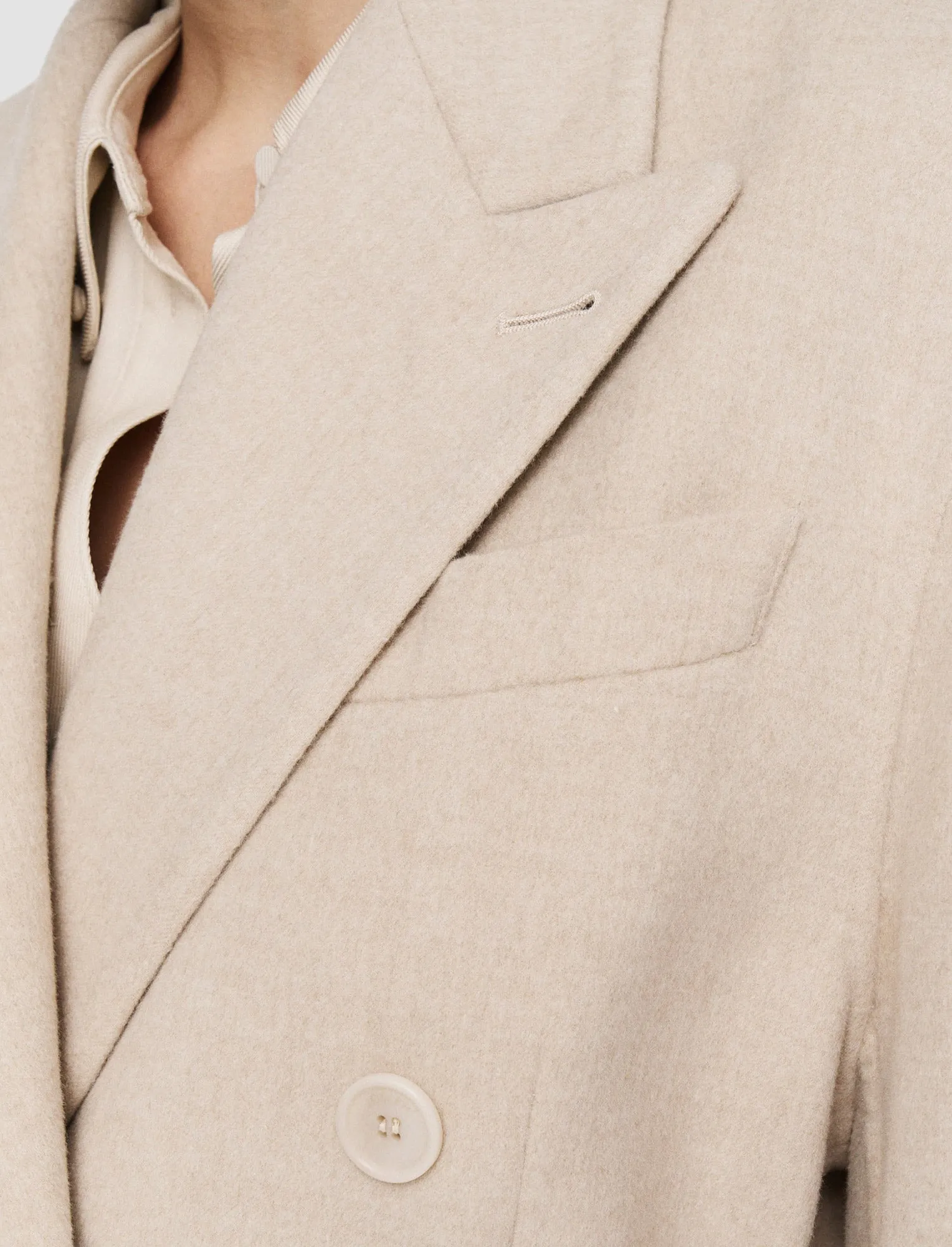 Stretch Panels suitable for funerals Light Double Face Hermel Jacket