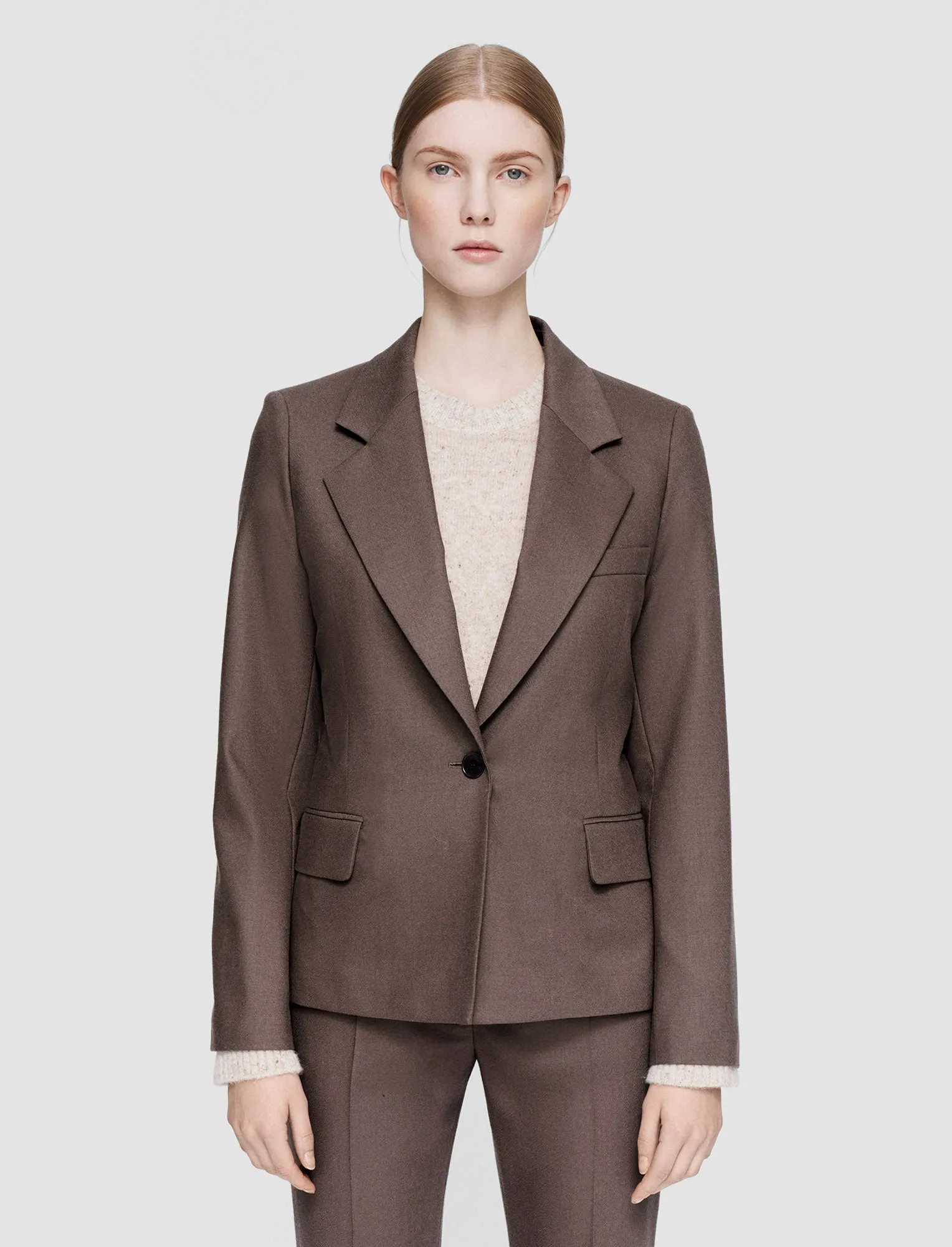 Light Wool Flannel Fernand Jacket coastal