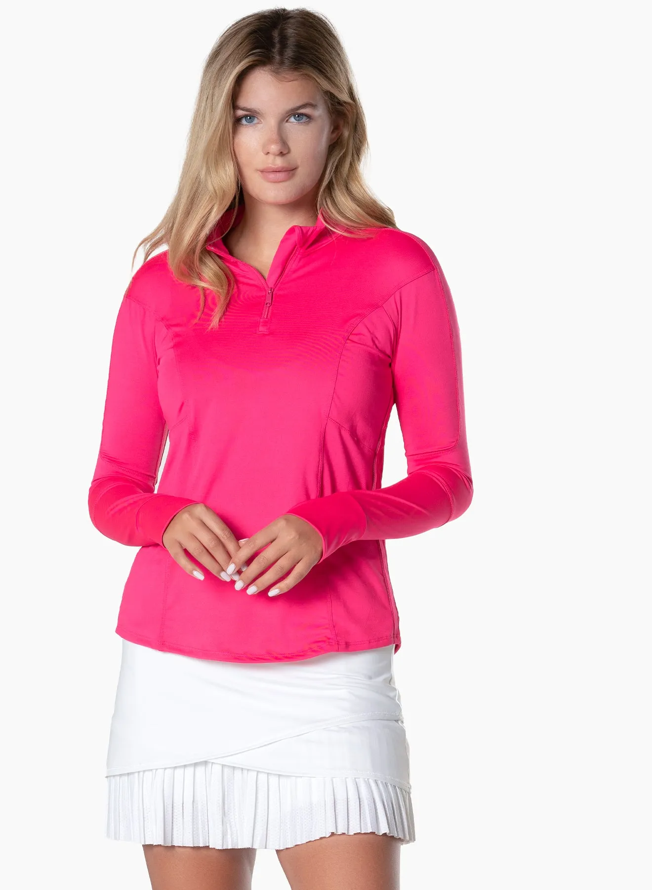 1/4 Zip Long Sleeve WrinkleResistant Long Sleeve Shirt