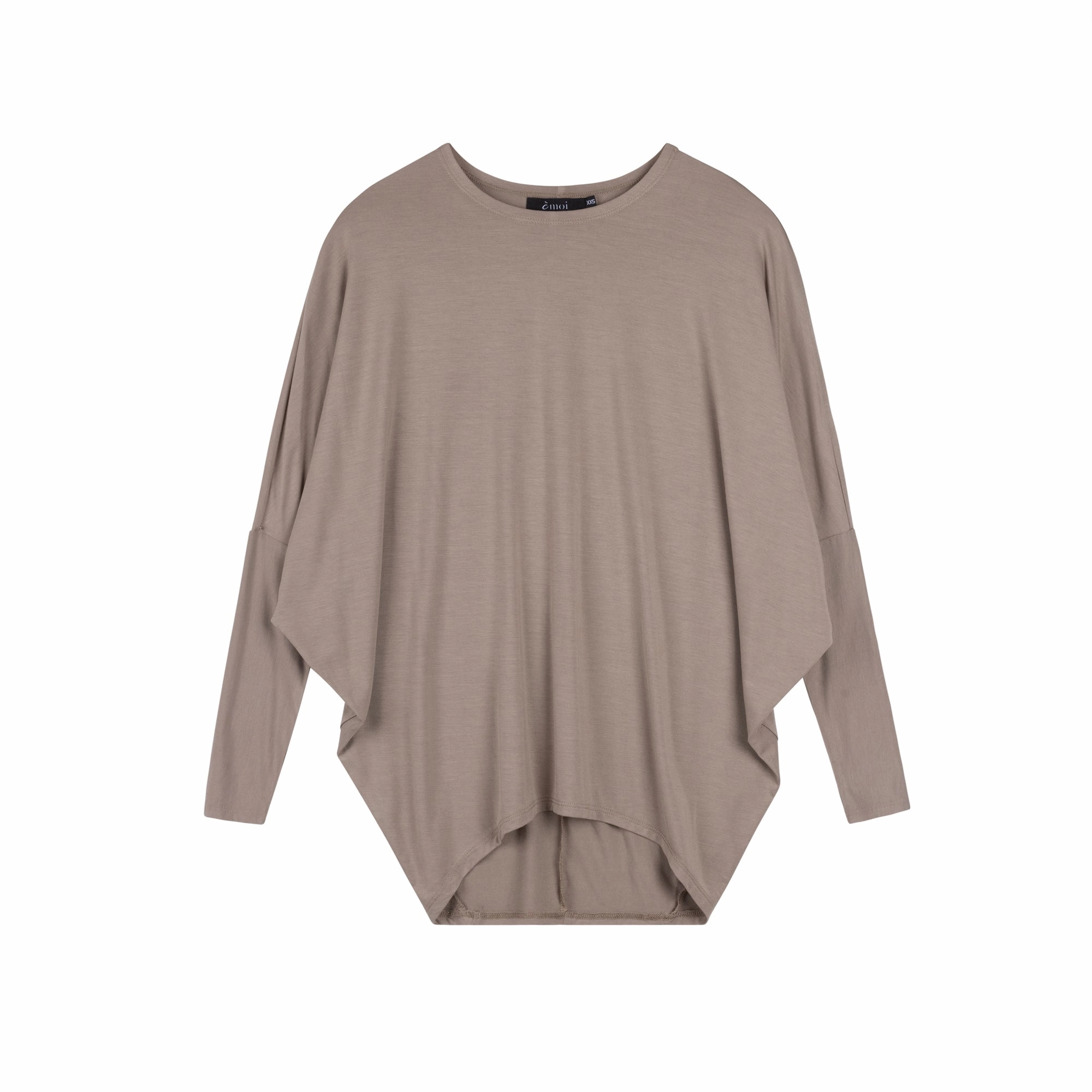 Wool Sweater Dolman Tee | Taupe