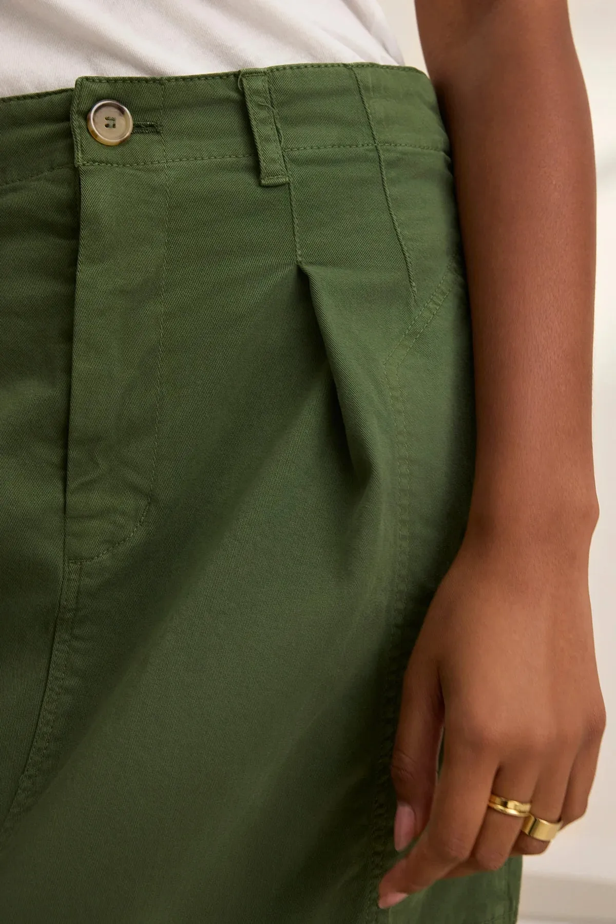 Lilian Skirt in Olive Bold Print