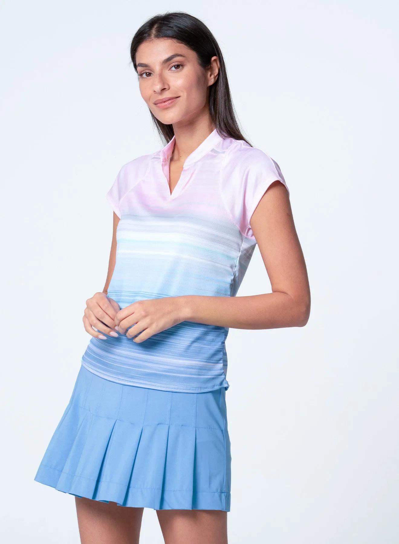 Linen Vision Ruche Short Sleeve Sweat Absorbent Inner Layer