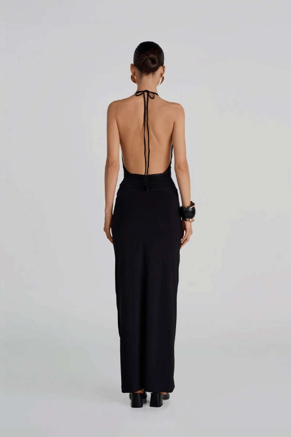 Quick Elegance Lirio Maxi Dress Black