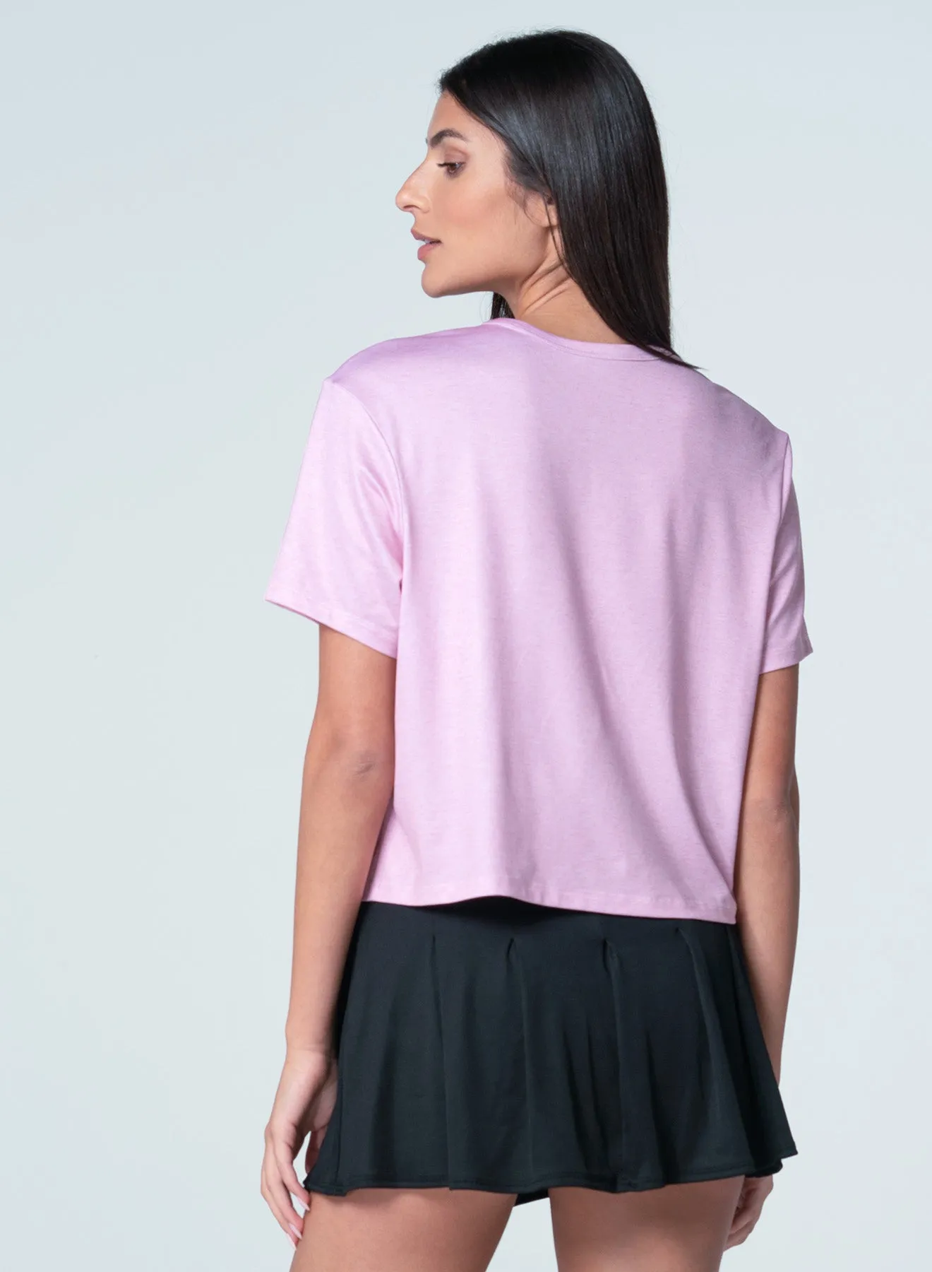 Classic Crewneck Design ComfortStretch Live Life With Love Short Sleeve