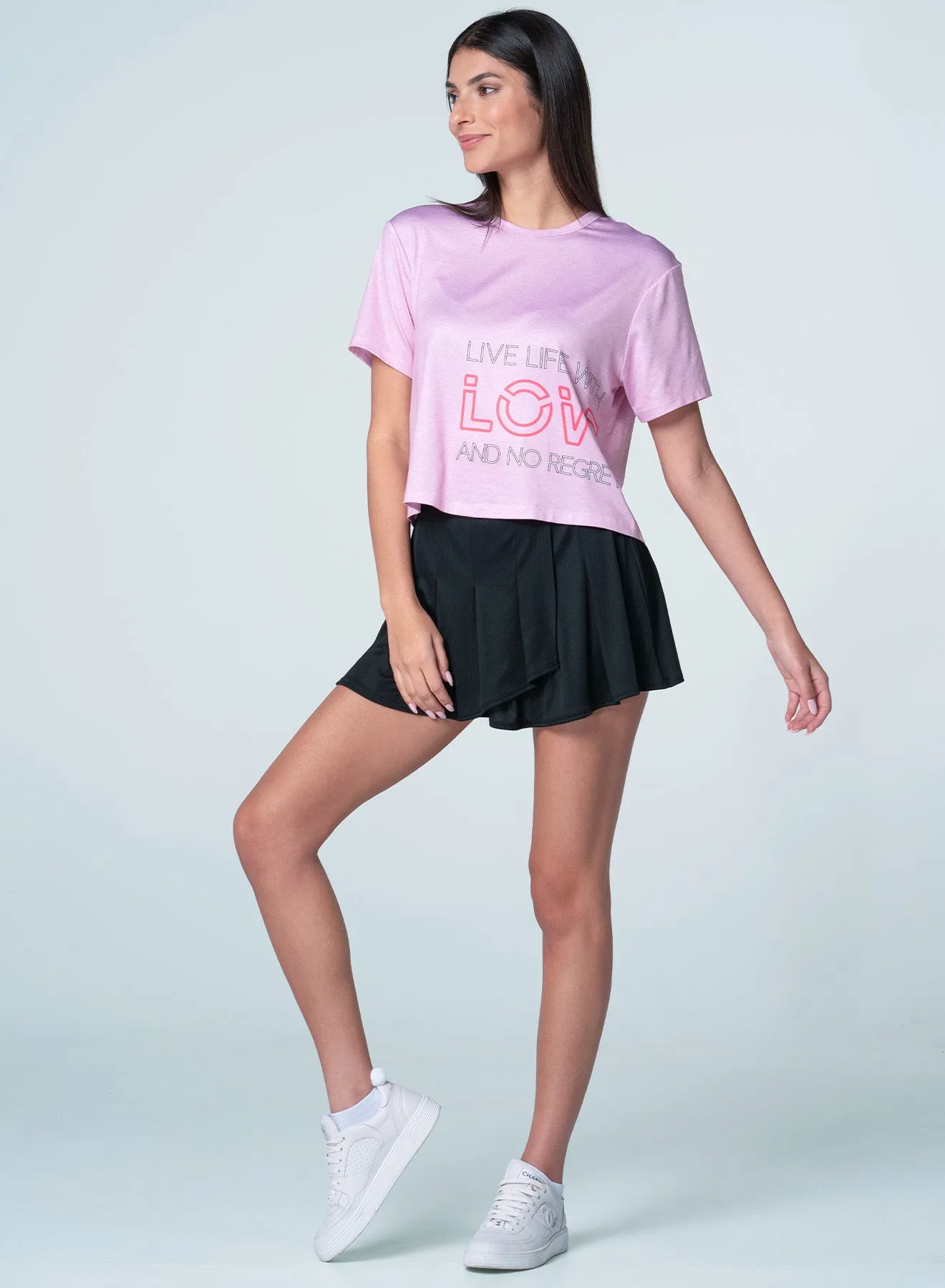 Cozy Knit Live Life With Love Short Sleeve