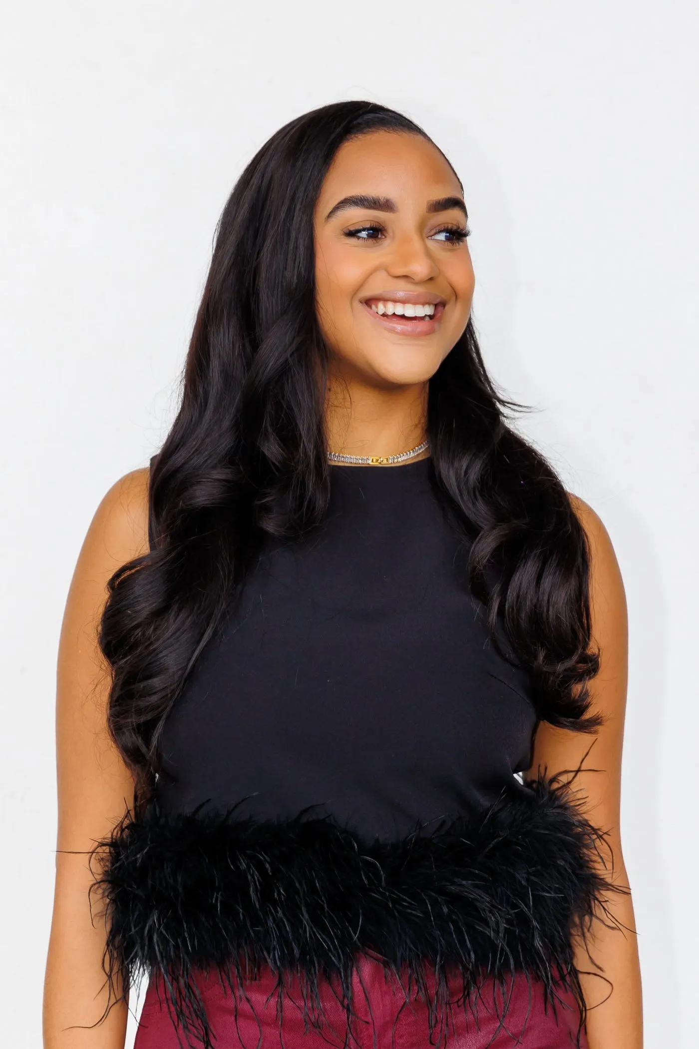 Anti Pilling Technology Flatlock Seams LIZ FEATHER TOP