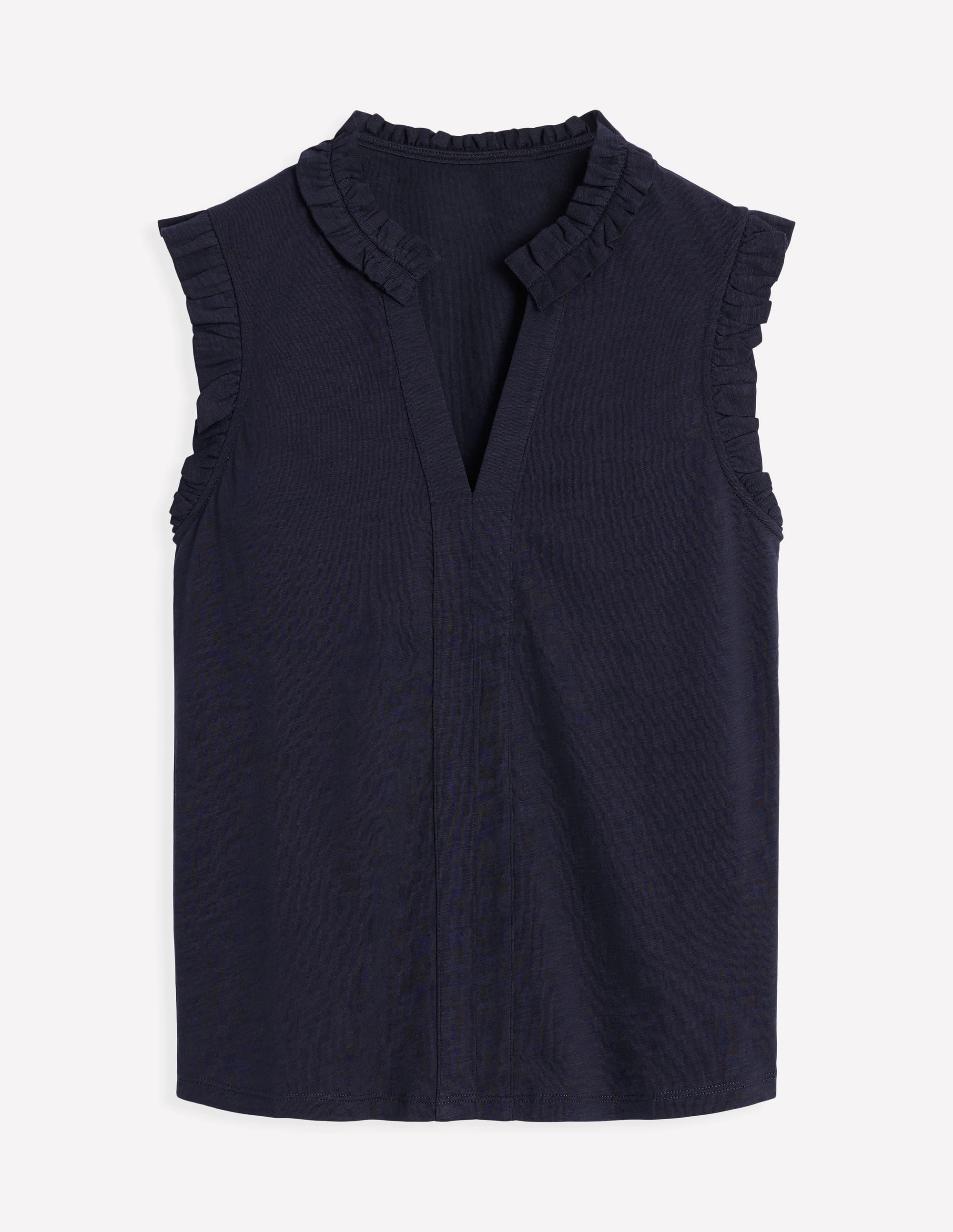 WrinkleResistantFinish Office Wear Lola Sleeveless Top-Navy