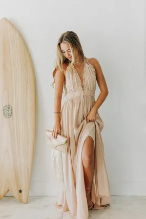 Love Maxi Dress Balanced Tone Beadwork